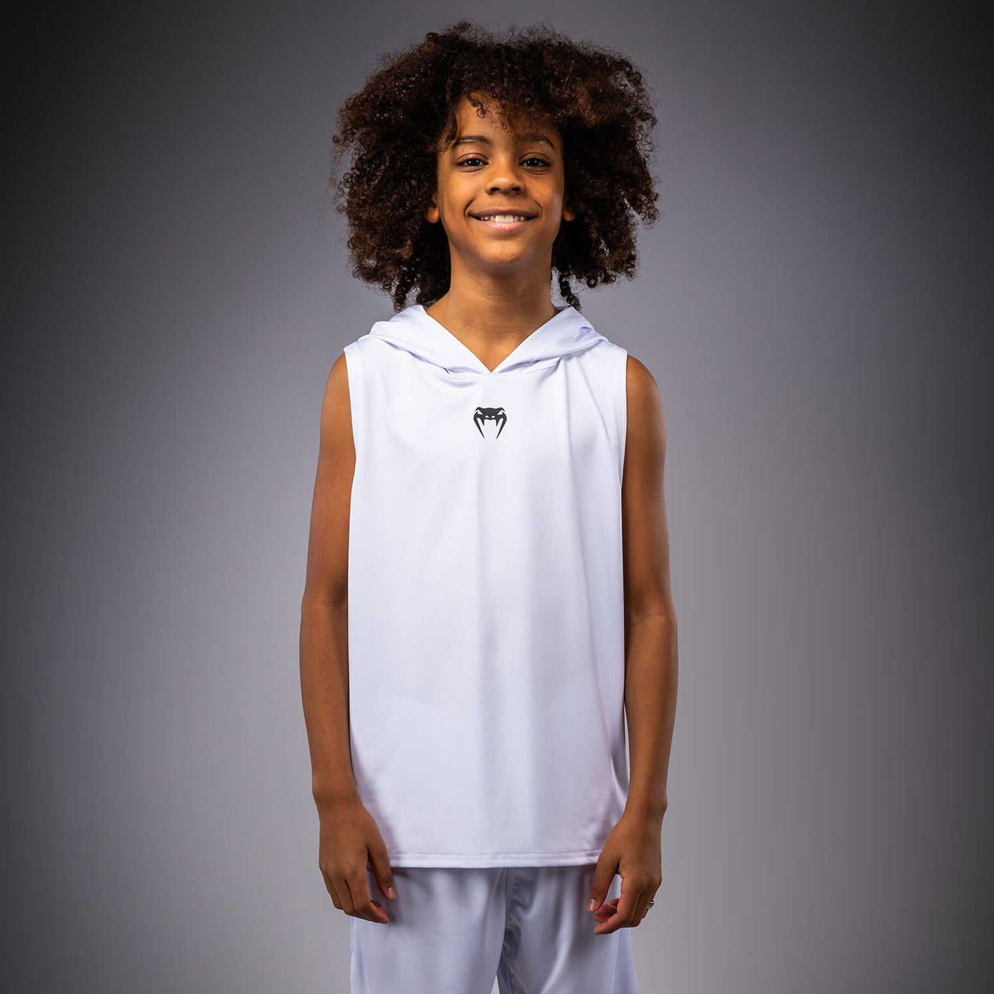 Venum Elite Mouwloos Dry Tech Hoodie voor kinderen - Wit
