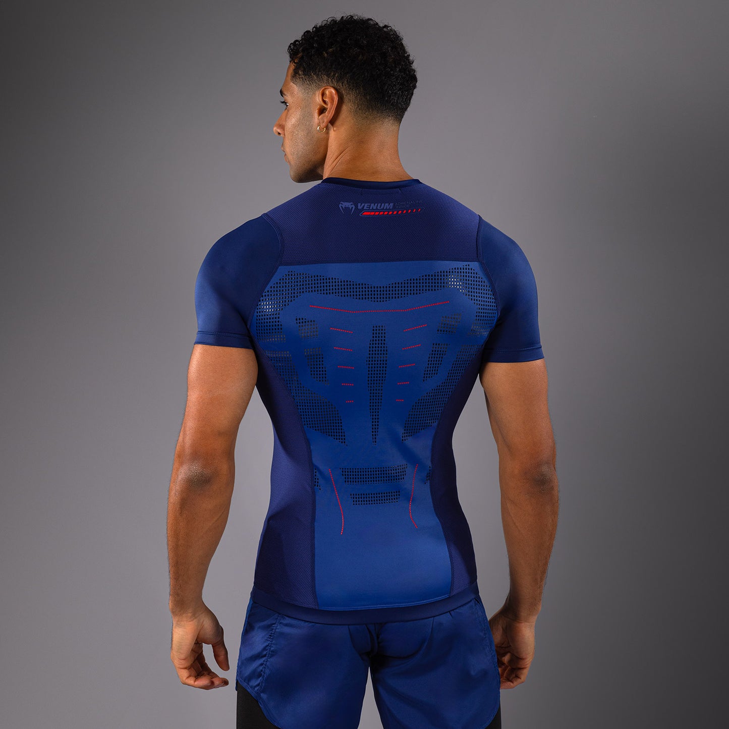 Venum Technical 3.0 Korte Mouwen Rashguard - Nachtblauw