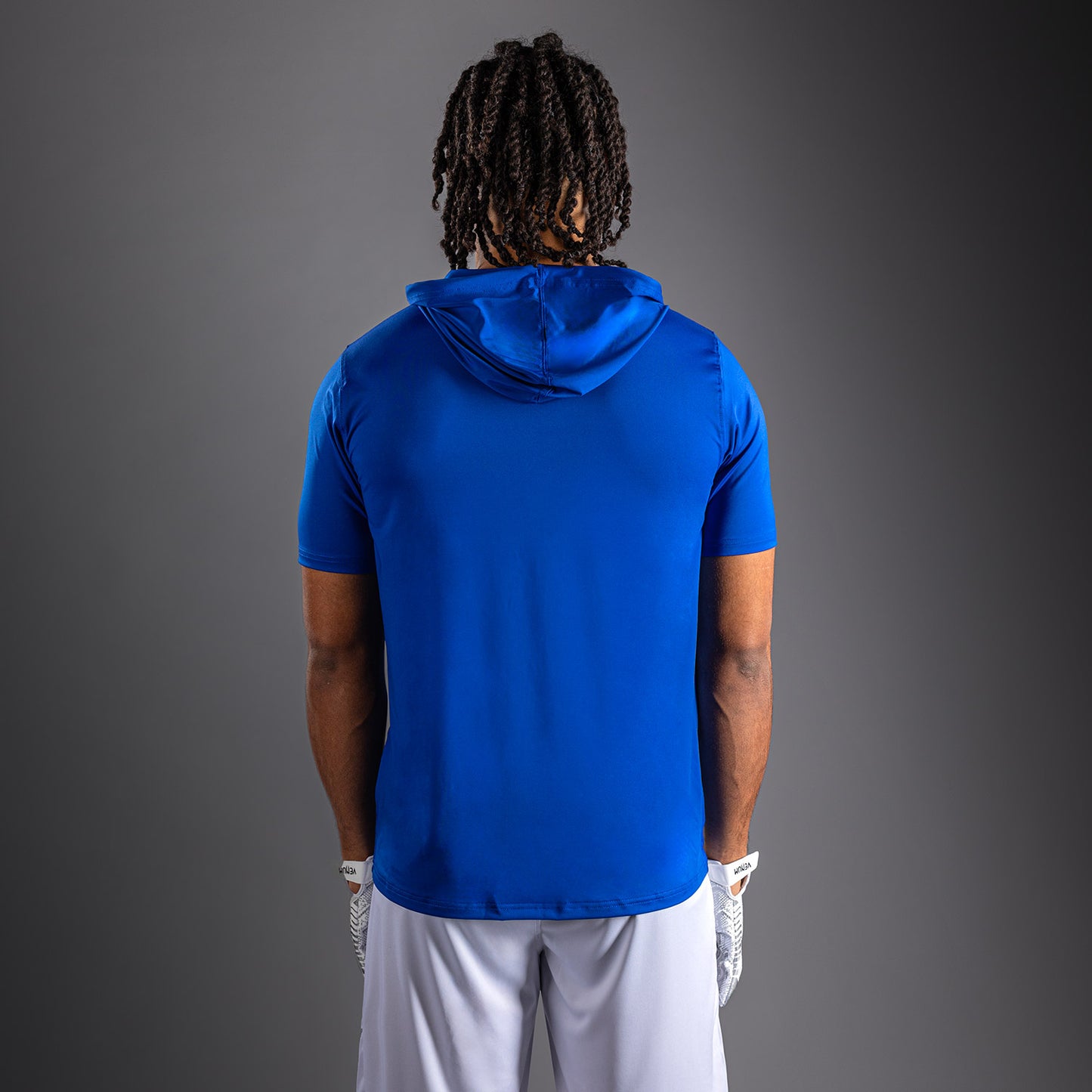 Venum Elite Dry-Tech Hoodie met korte mouwen - Koningsblauw