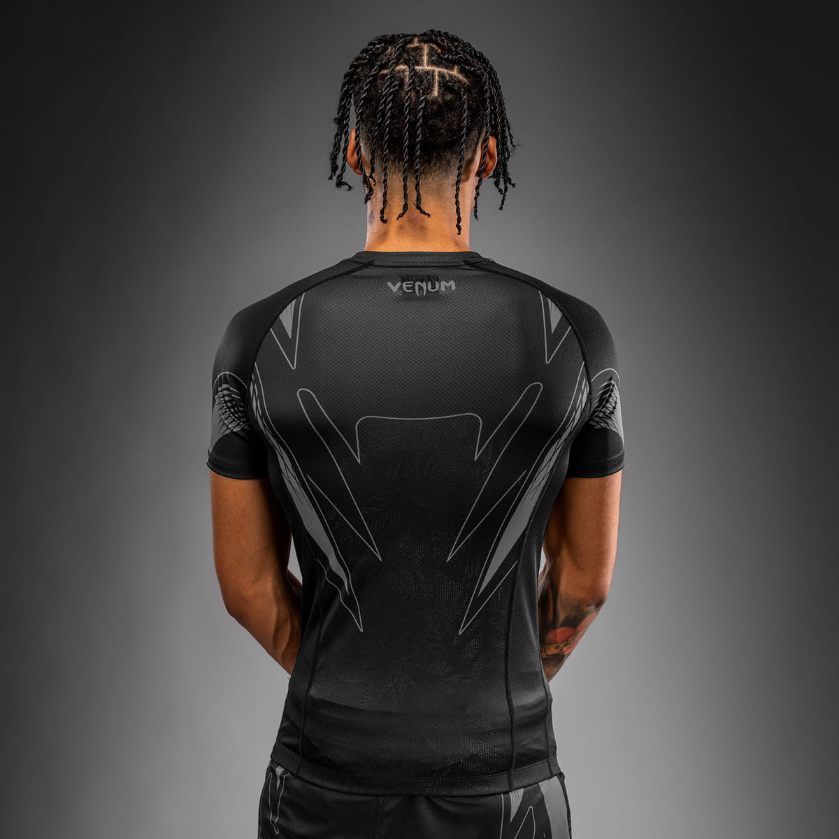 Venum Amazonia Reborn Rashguard met korte mouwen - Zwart/Grijs