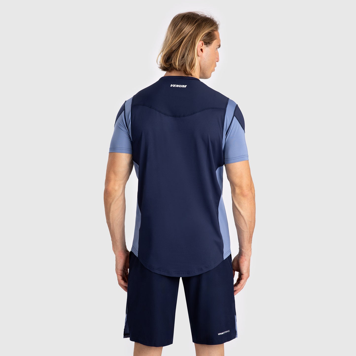 Venum Tempest Heren Dry-Tech T-Shirt - Marineblauw/Blauw