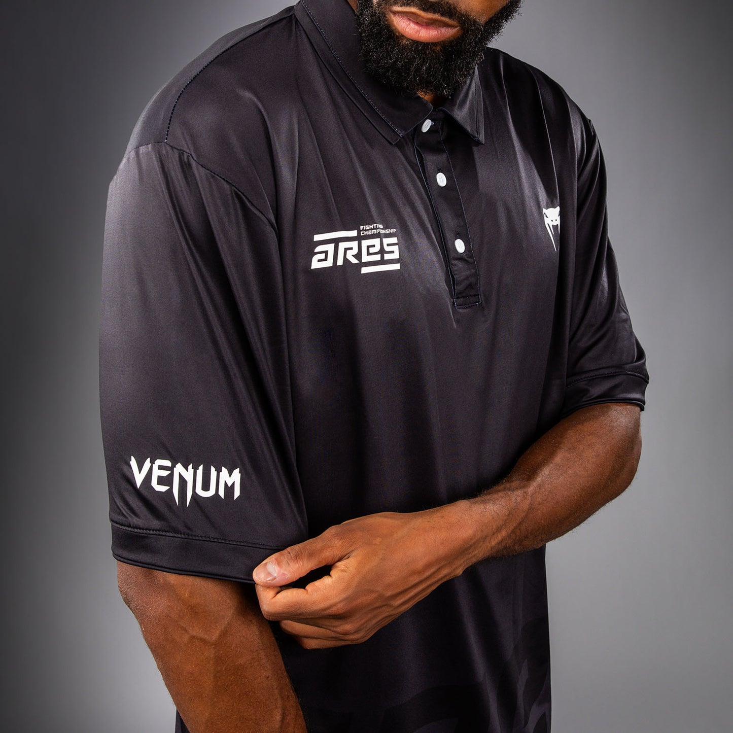 Venum x Ares Polo - Zwart