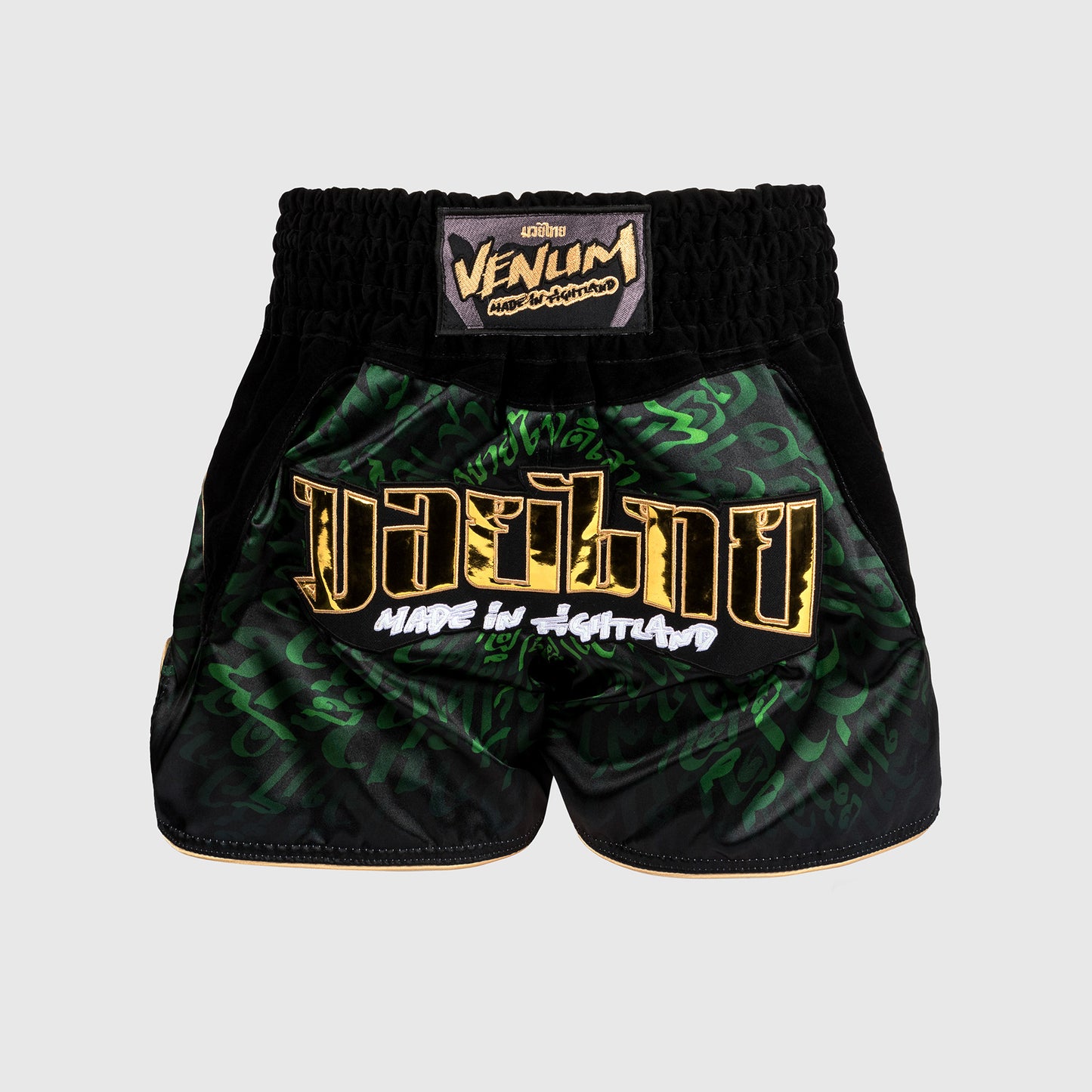 Venum Attack Muay Thai Shorts - Zwart/Groen