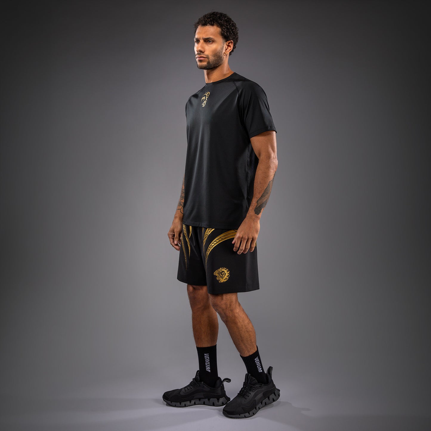 Venum x Mike Tyson Tiger Dry Tech T-shirt - Zwart/Goud