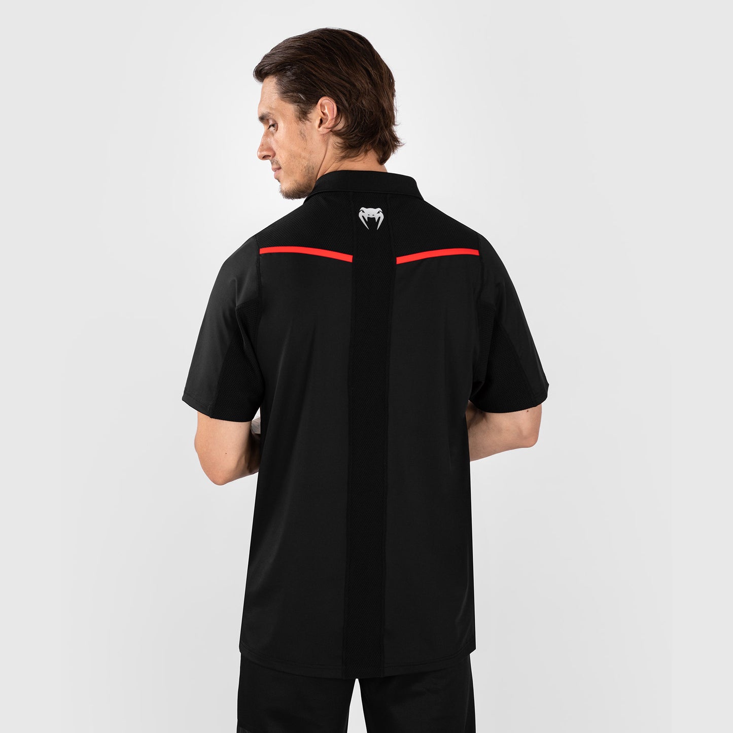 UFC Venum Performance Institute 2.0 Poloshirt voor Mannen - Zwart/Rood