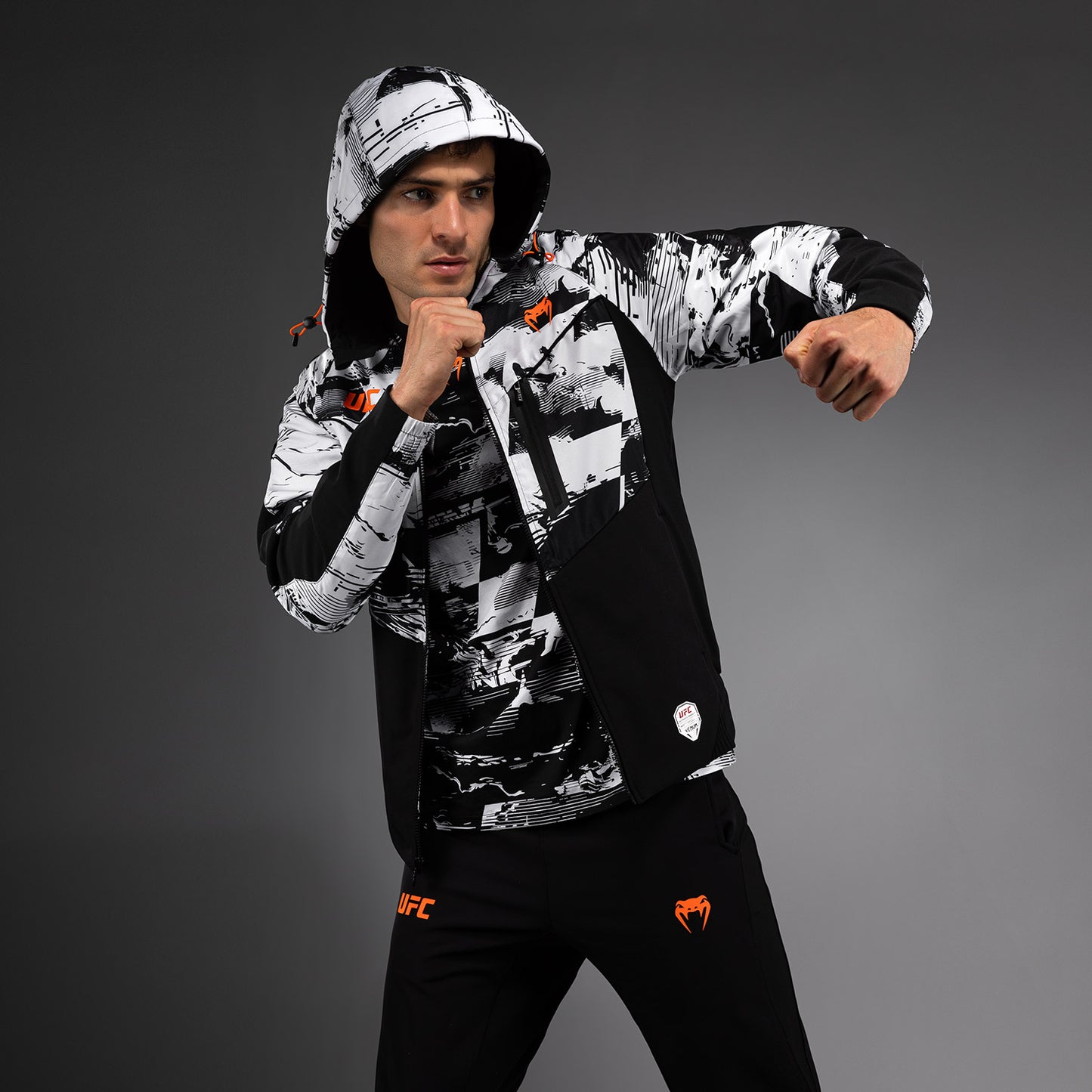 UFC Zenith by Venum Authentic Fight Week Zip Hoodie Heren - Wit