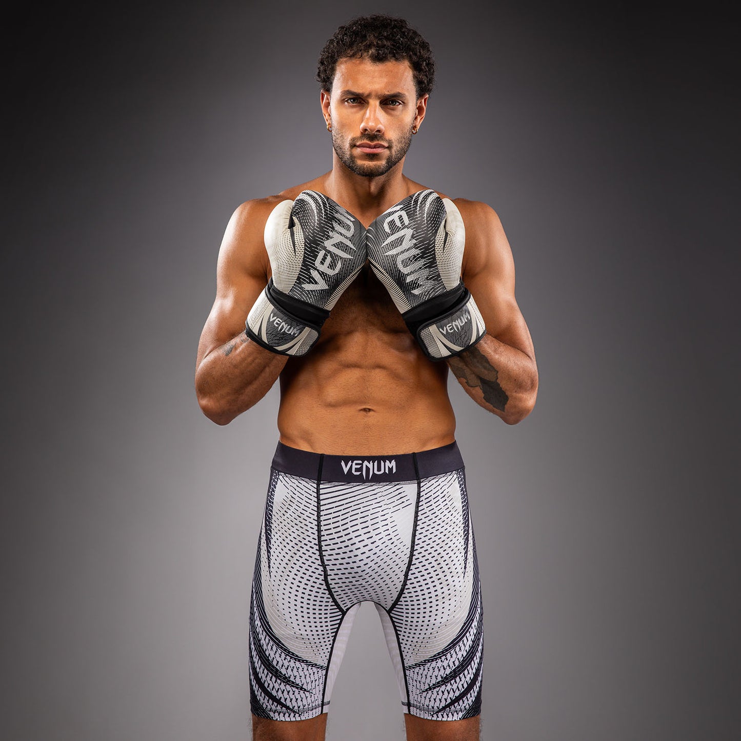 Venum Galactic 3.0 Compressieshort - Offwhite/Zwart