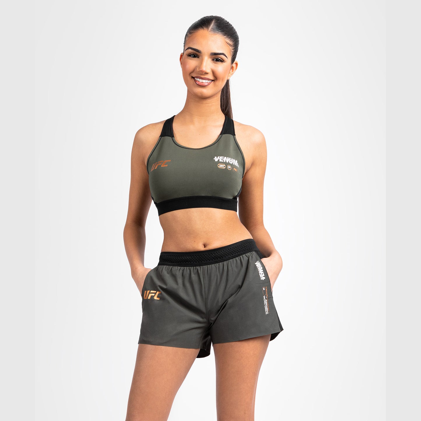 UFC Adrenaline by Venum Fight Week Women's Performance Short - Khaki