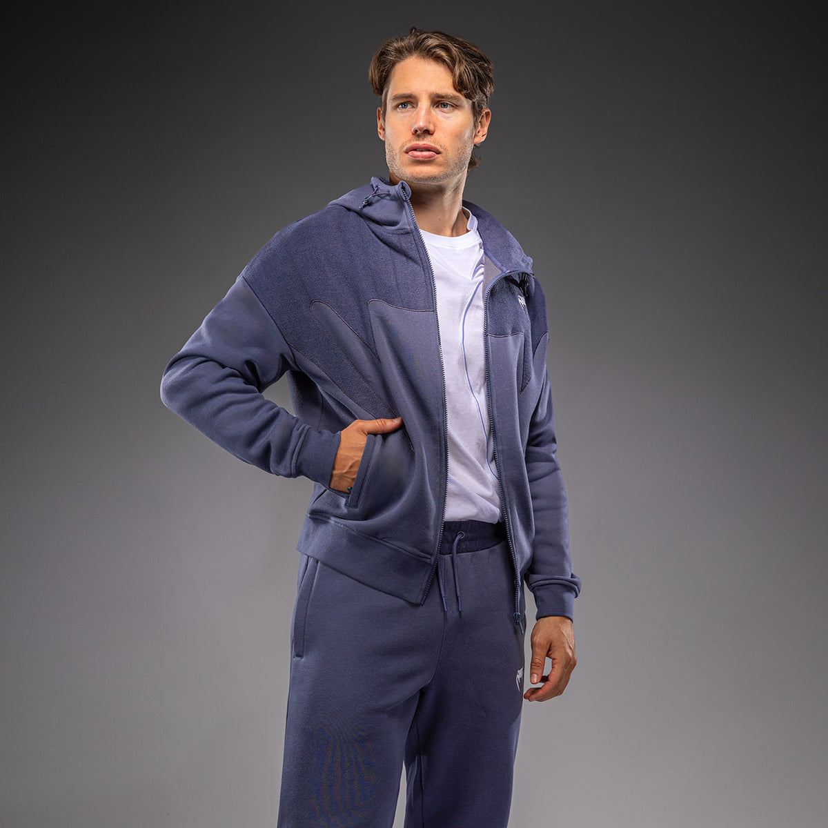 Venum Attack Fleece & Weave Trainingsjack - Blauw