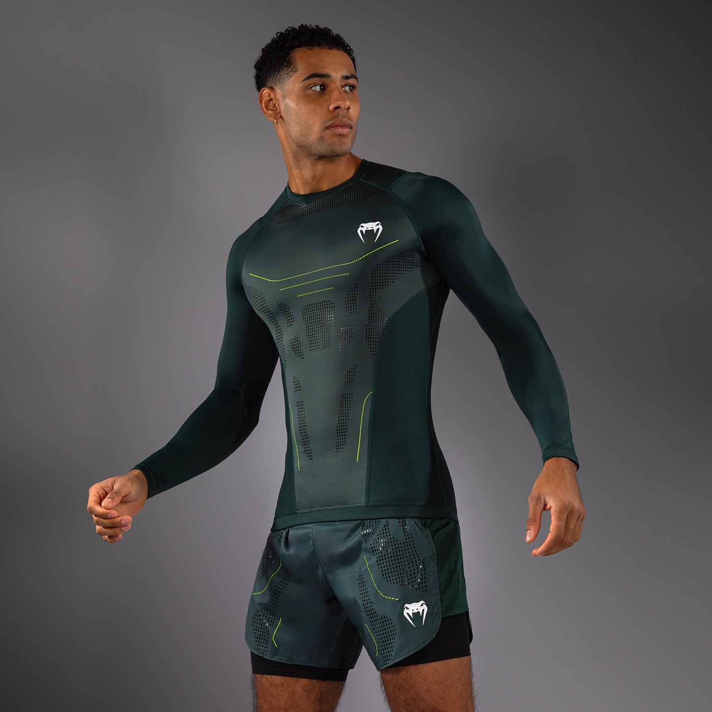 Venum Technical 3.0 Langdurige Rashguard - Bosgroen