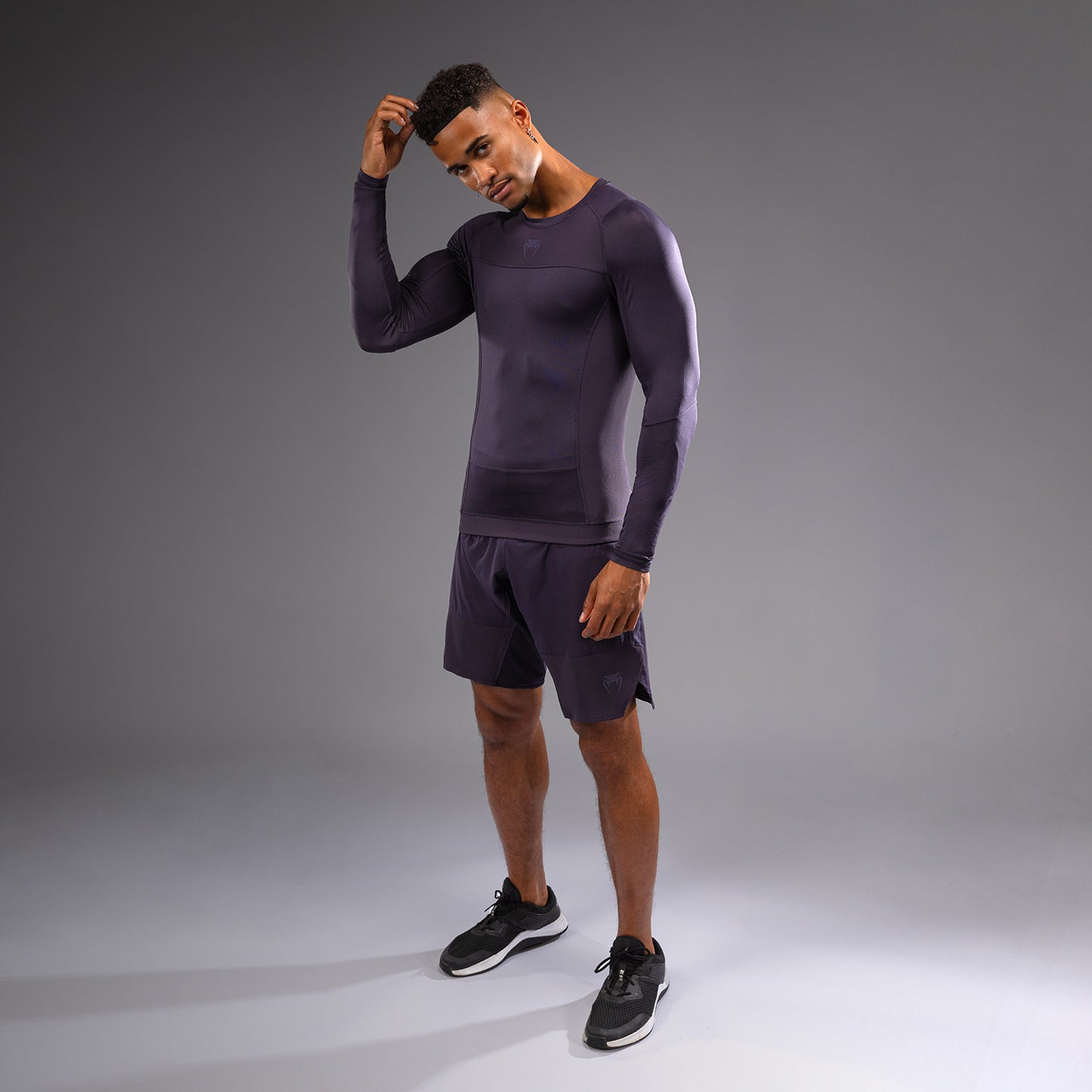Venum G-Fit Air Lange Mouw Rashguard Heren - Donkerpaars