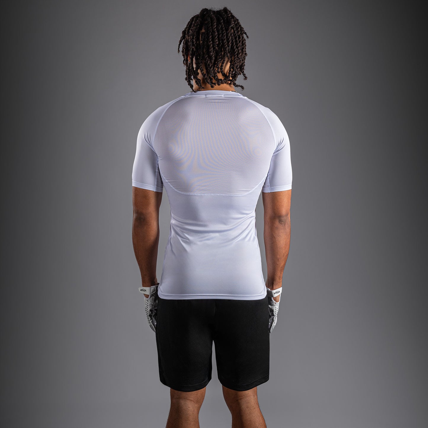 Venum Lineup Compressie T-shirt met halve mouwen - Wit/Zwart