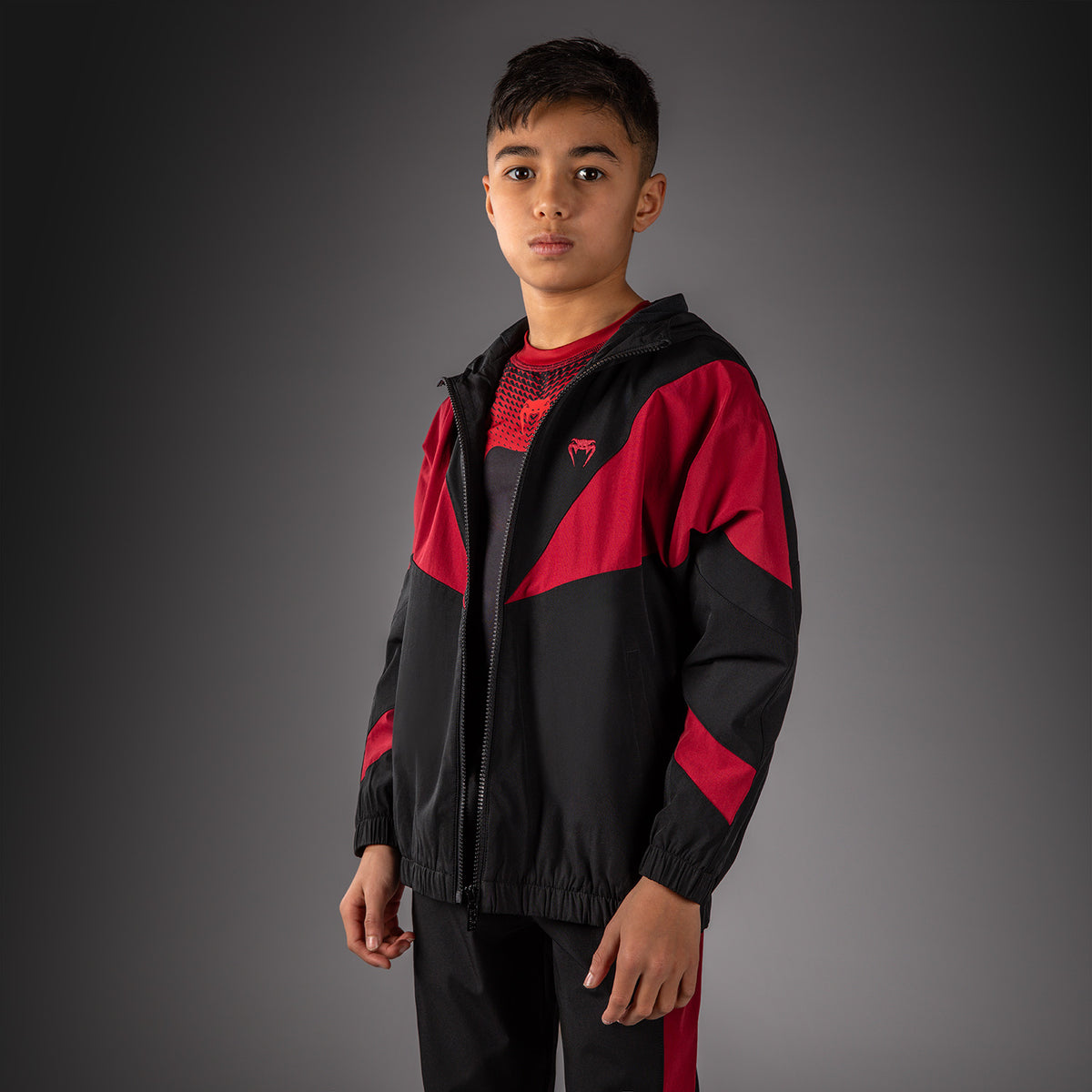 Venum Vectra Trainingsjack voor Kinderen - Zwart/Rood
