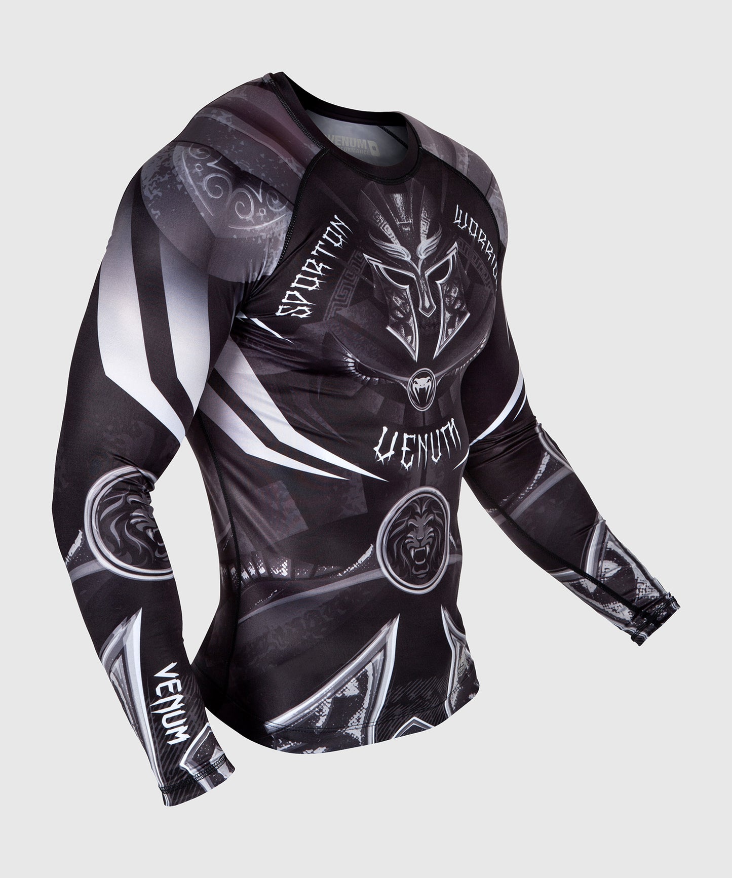 Venum Gladiator 3.0 Rashguard - lange mouwen - zwart/wit
