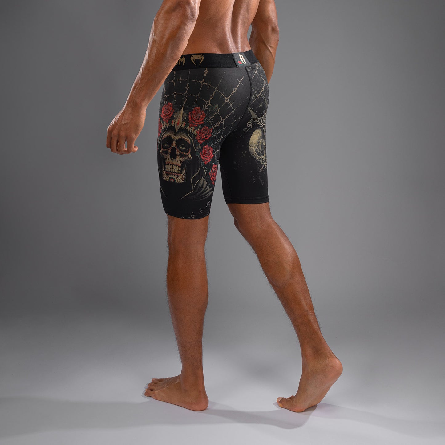 Venum Santa Muerte 5.0 Vale Tudo Shorts voor Heren - Diep Zwart/Goud