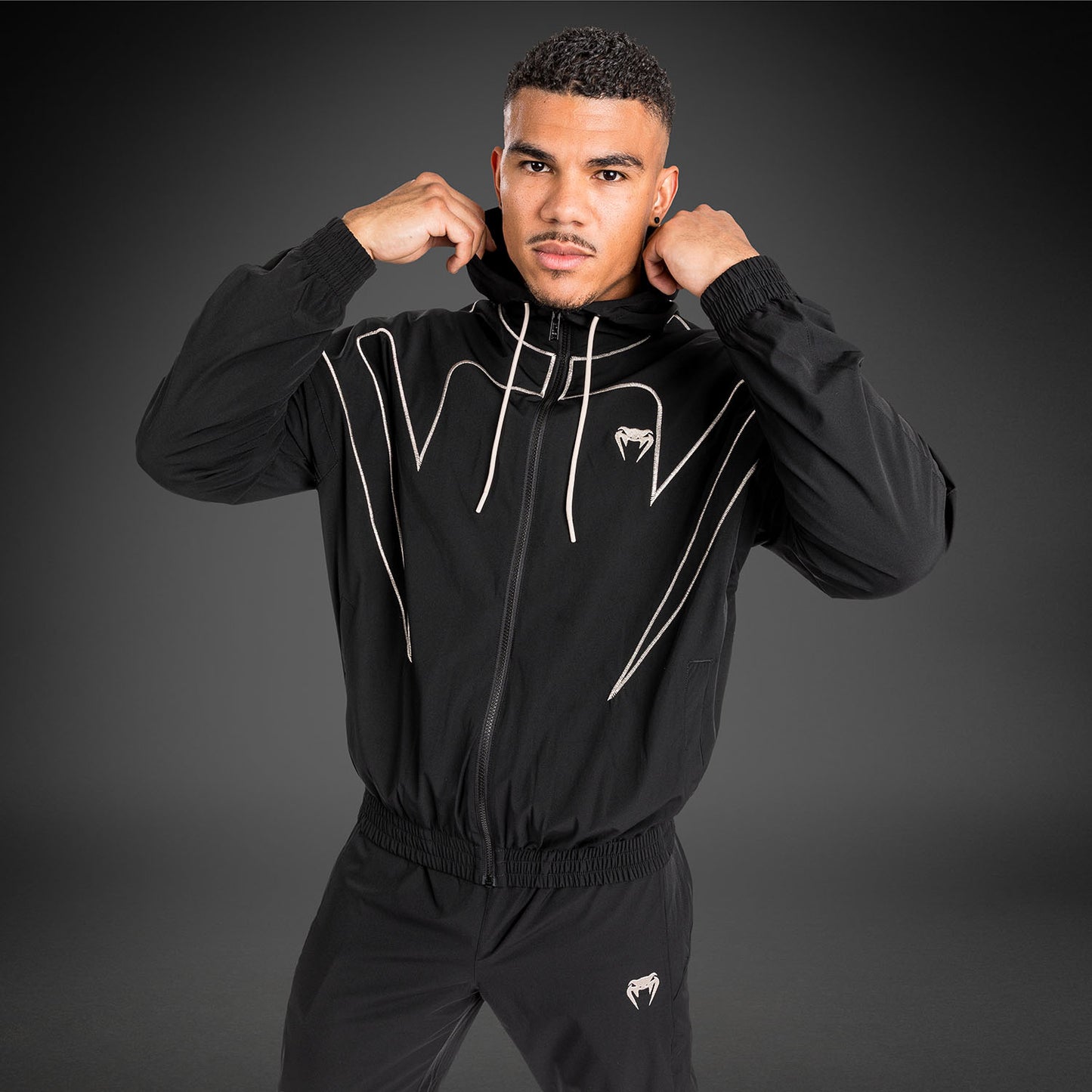 Venum Attack 90 Trainingspak Jas - Zwart/Wit
