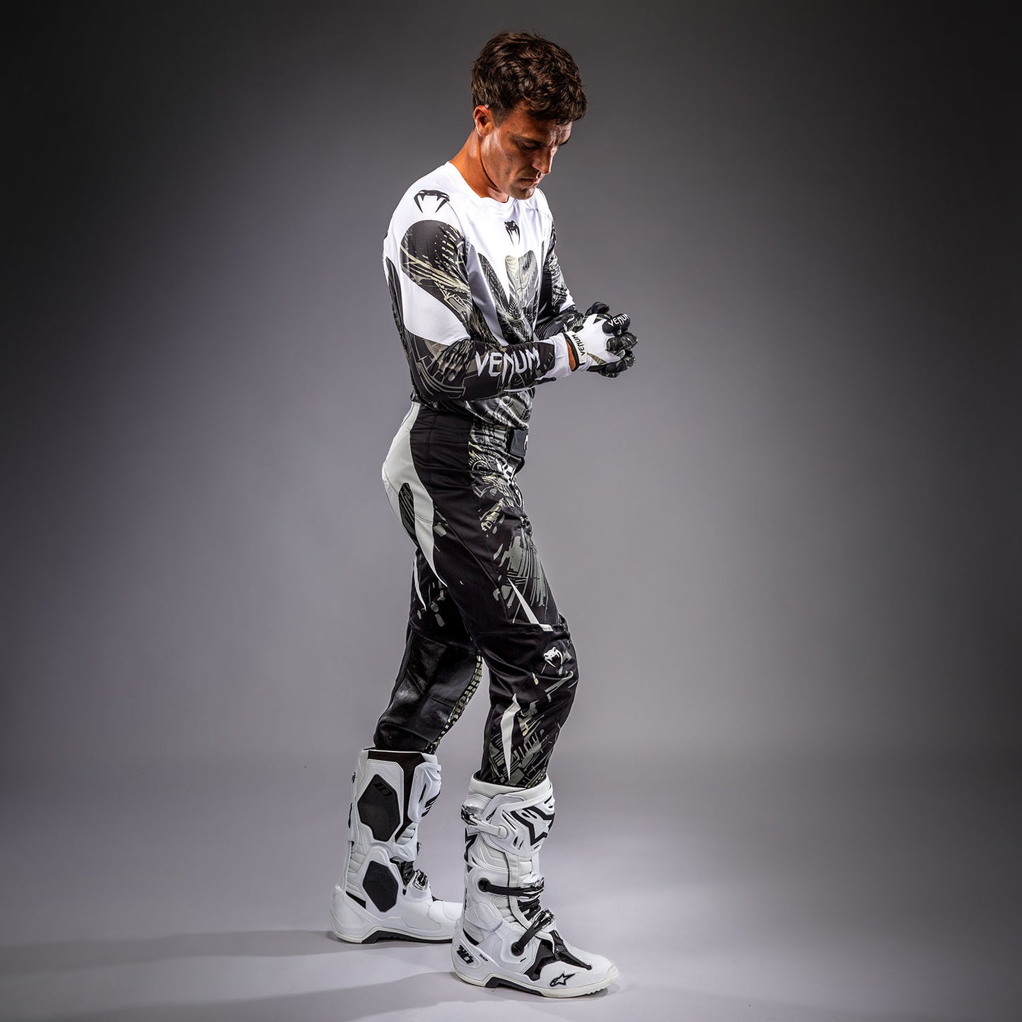 Venum MX Elite Motorsportsshirt - Zwart/Zand
