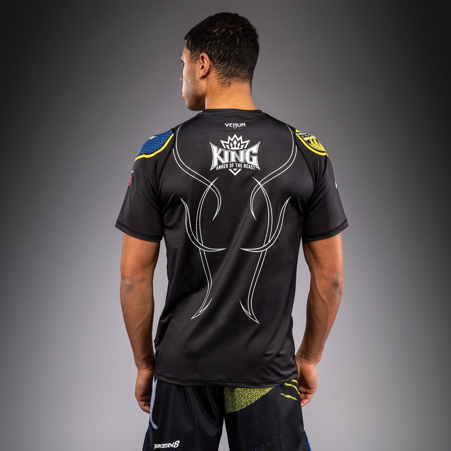 Venum x TEKKEN 8 Dry Tech T-shirt - King - Zwart/Geel