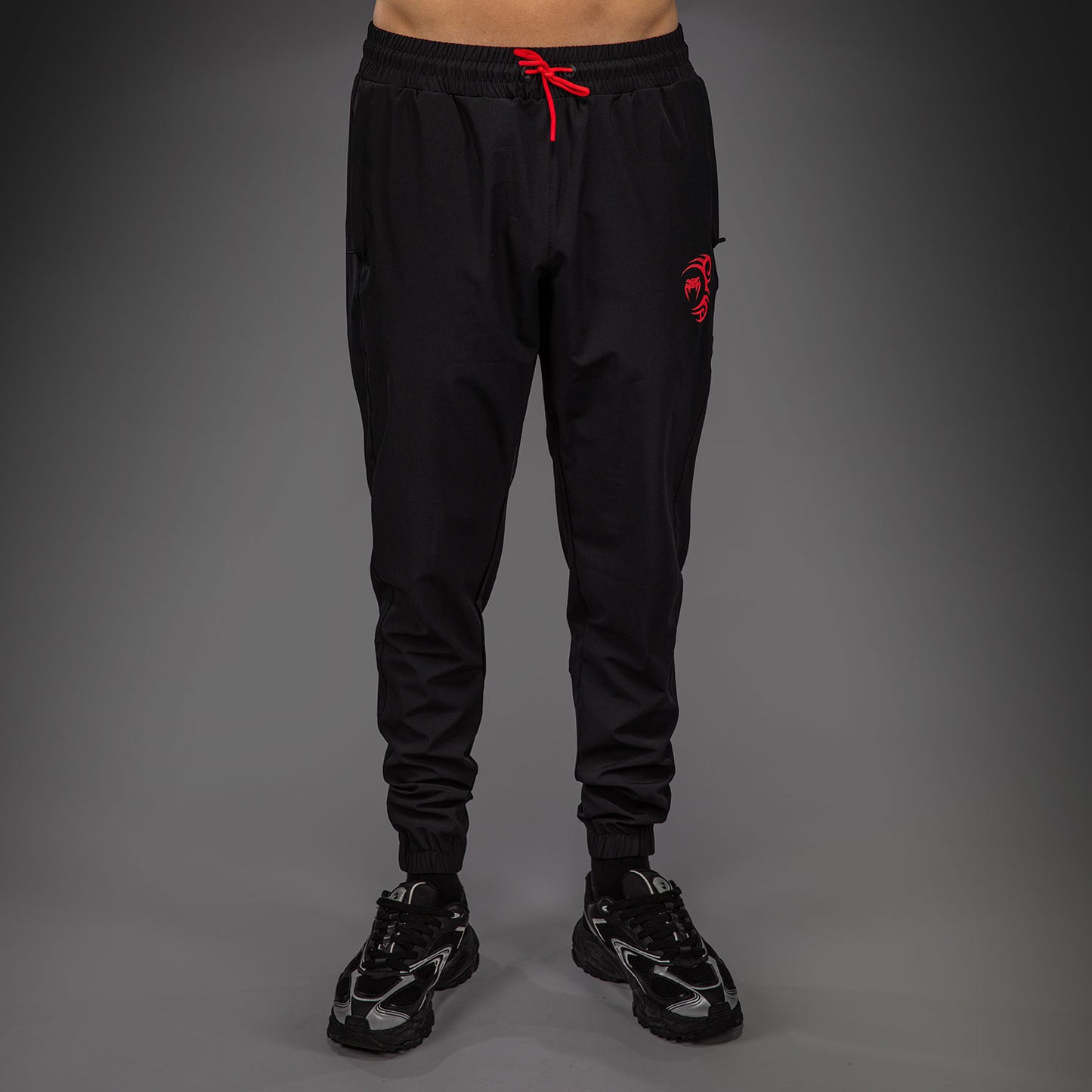 Venum x Mike Tyson Tiger Joggers - Diep Zwart/Intens Rood