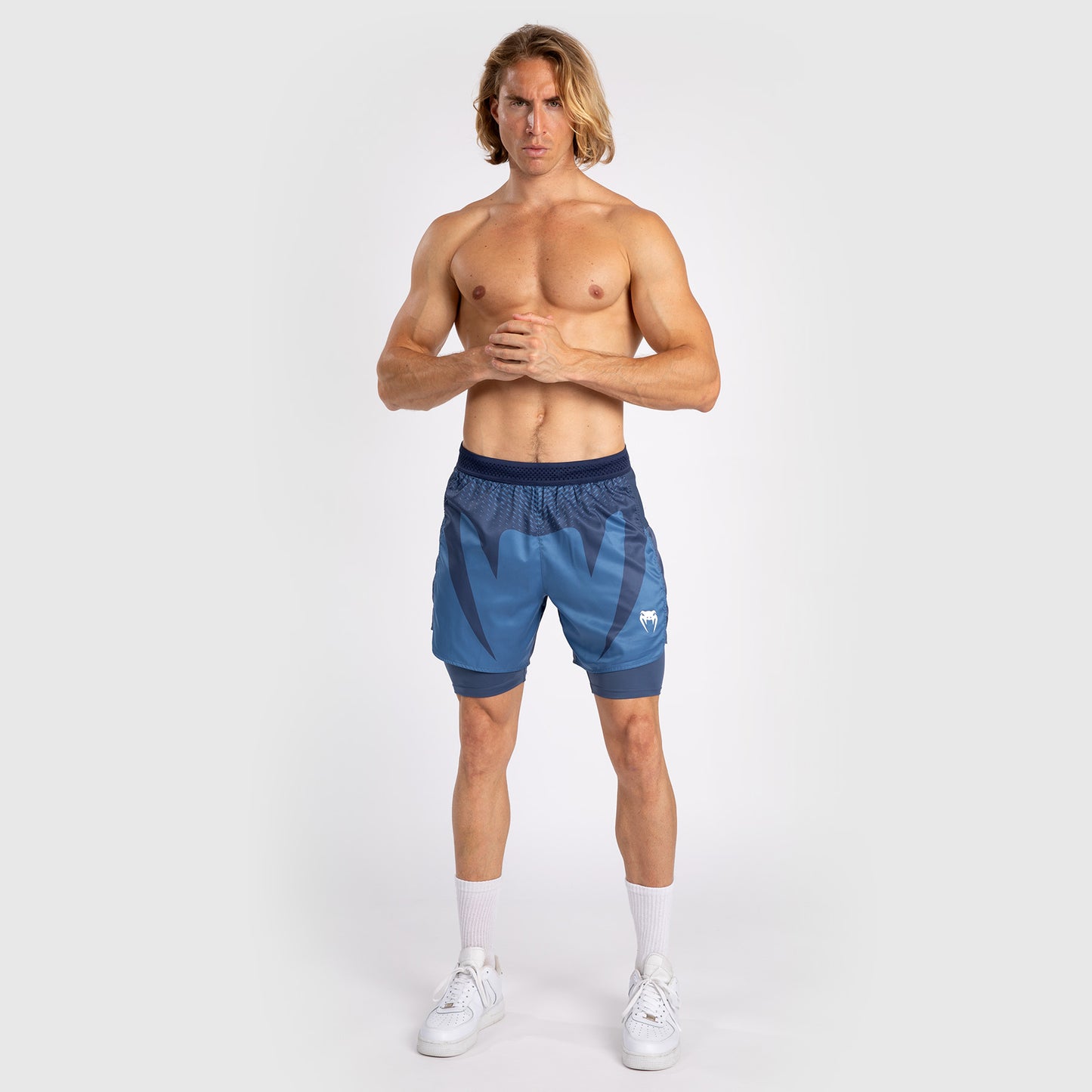 Venum Attack Heren Fight Shorts - Marineblauw