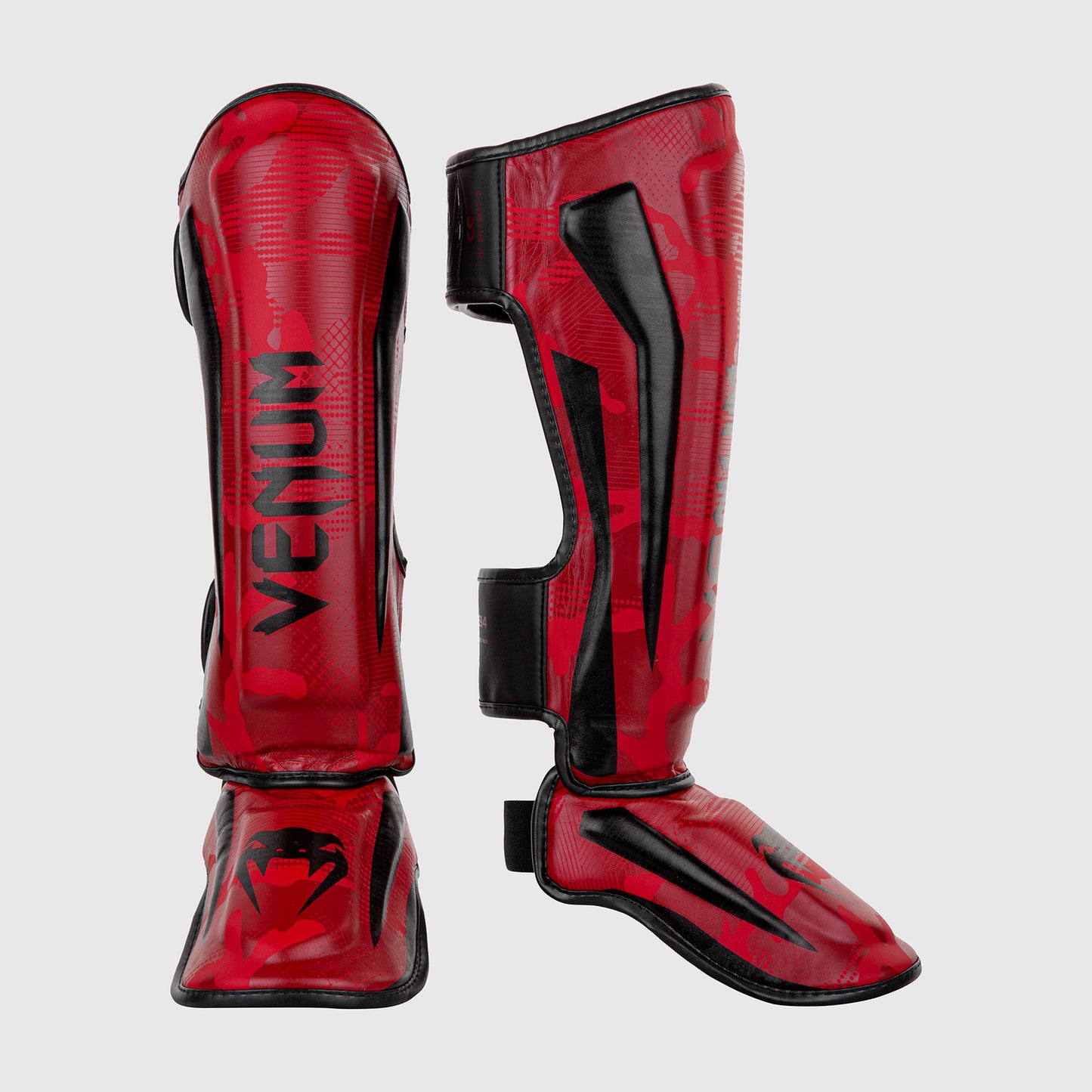Venum Elite Scheenbeschermer - Rood Camo
