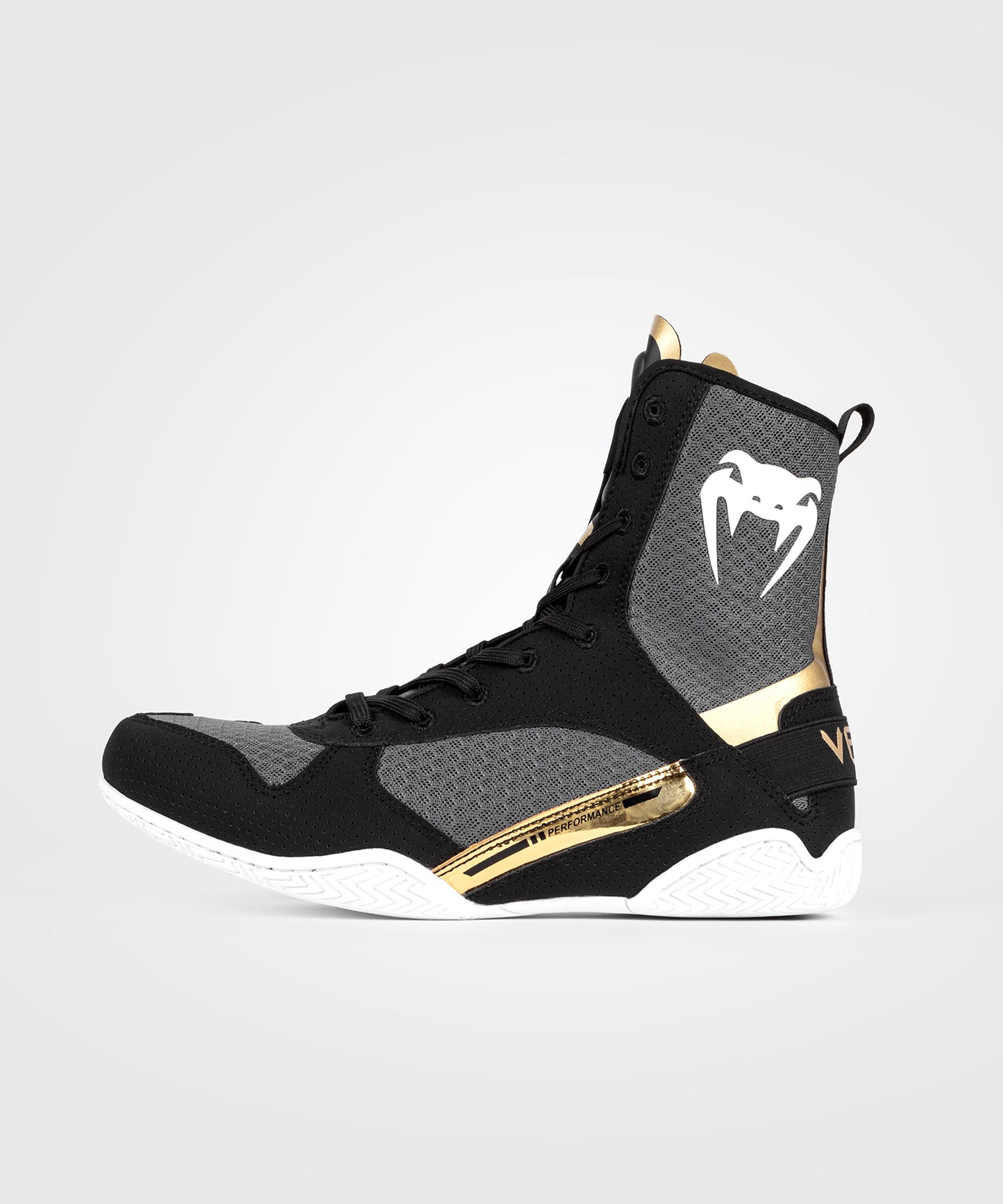 Venum Elite Boksschoenen - Zwart/Wit/Goud