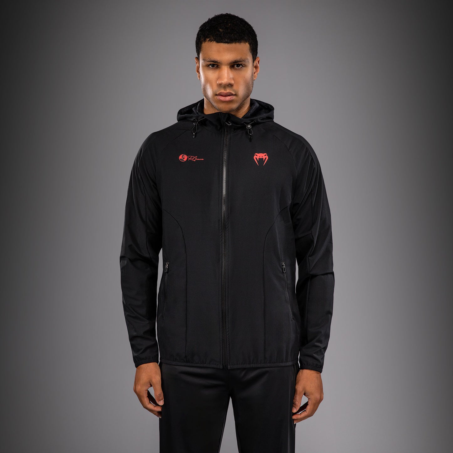Venum x Roger Gracie Signature Jas - Zwart/Rood