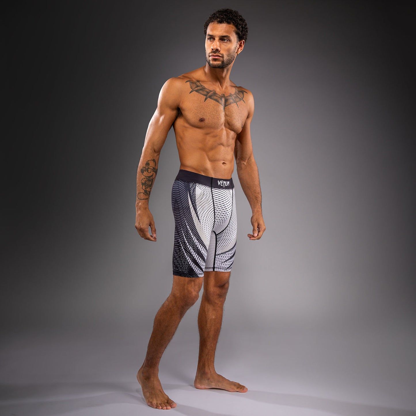 Venum Galactic 3.0 Compressieshort - Offwhite/Zwart