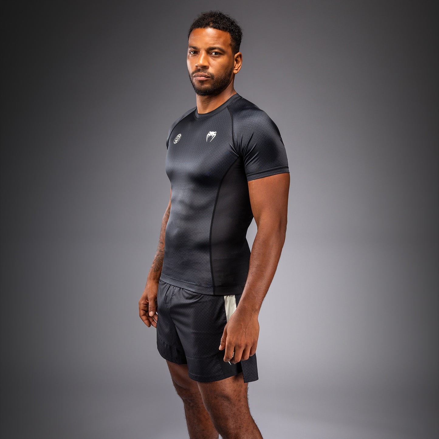 Venum x Roger Gracie Academy Rashguard met korte mouwen - Zwart