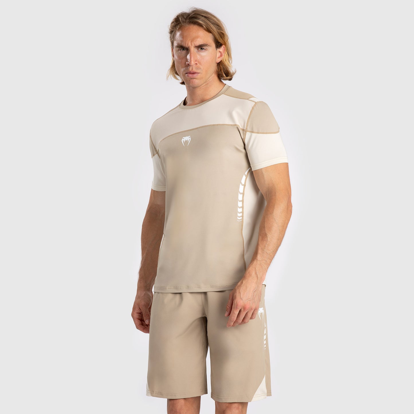 Venum Tempest Heren Dry-Tech T-Shirt - Beige/Zand