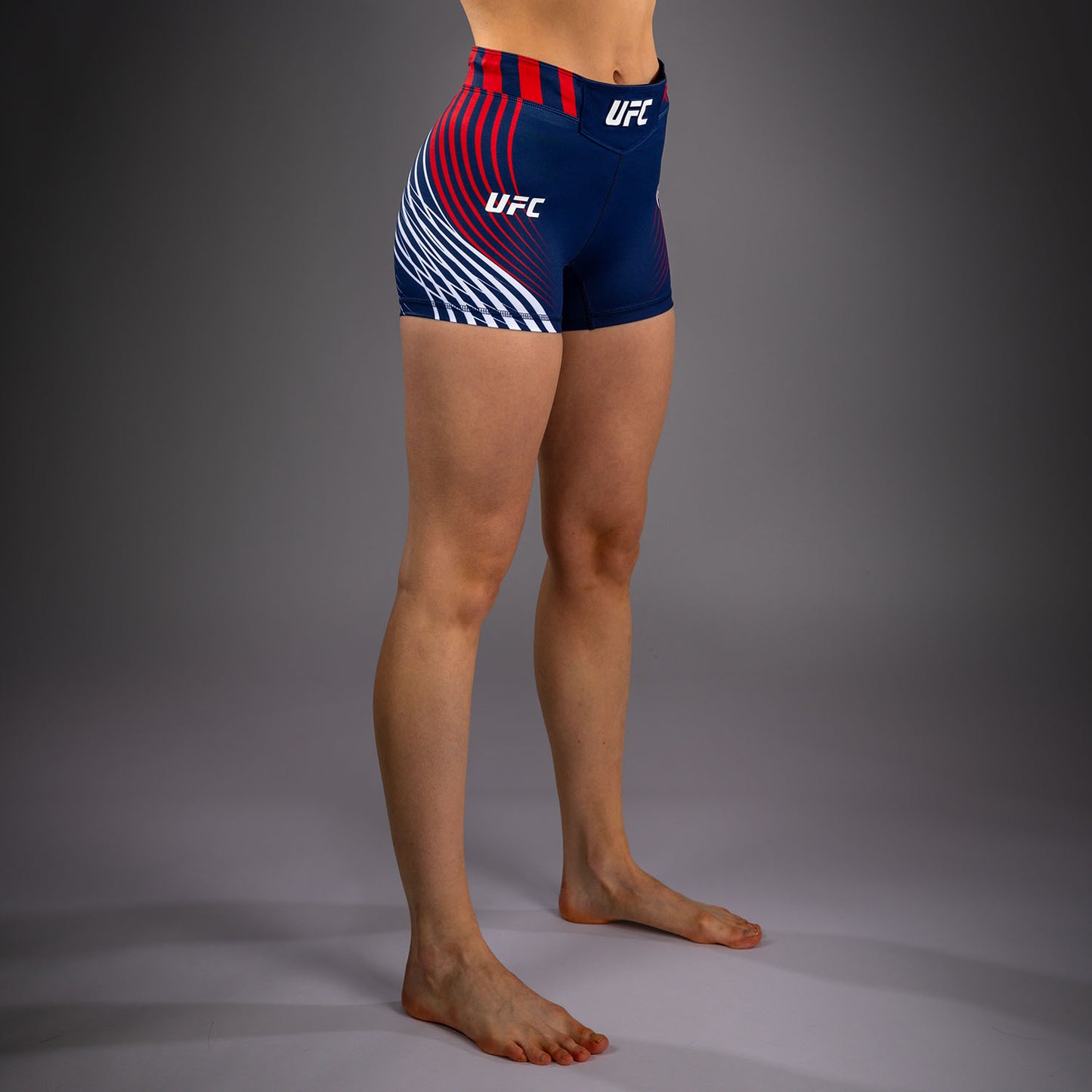 Official UFC Freedom 250 by Venum Authentic Vale Tudo Shorts Short Fit voor dames - Blauw