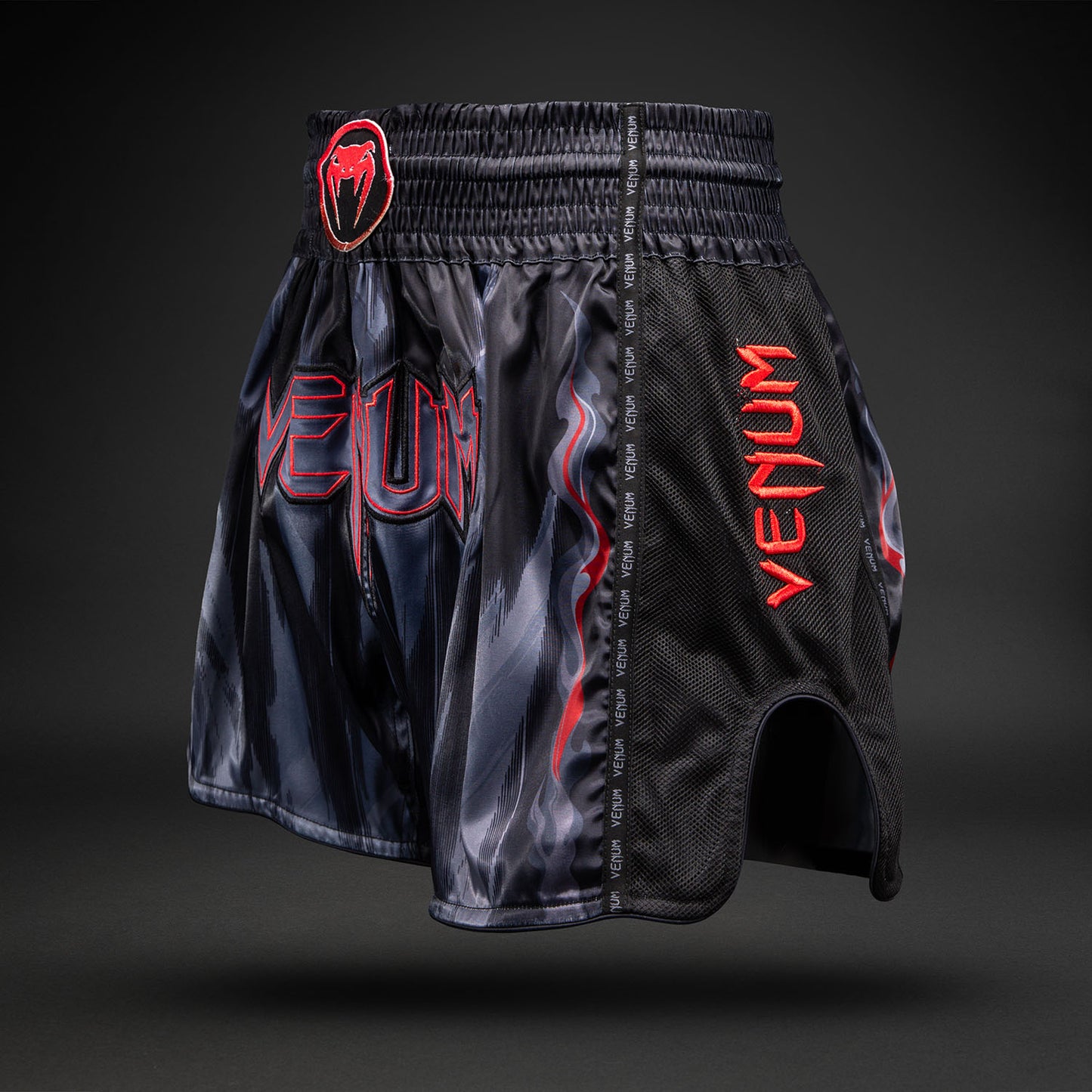 Venum Demon Muay Thai-short - Zwart/Grijs