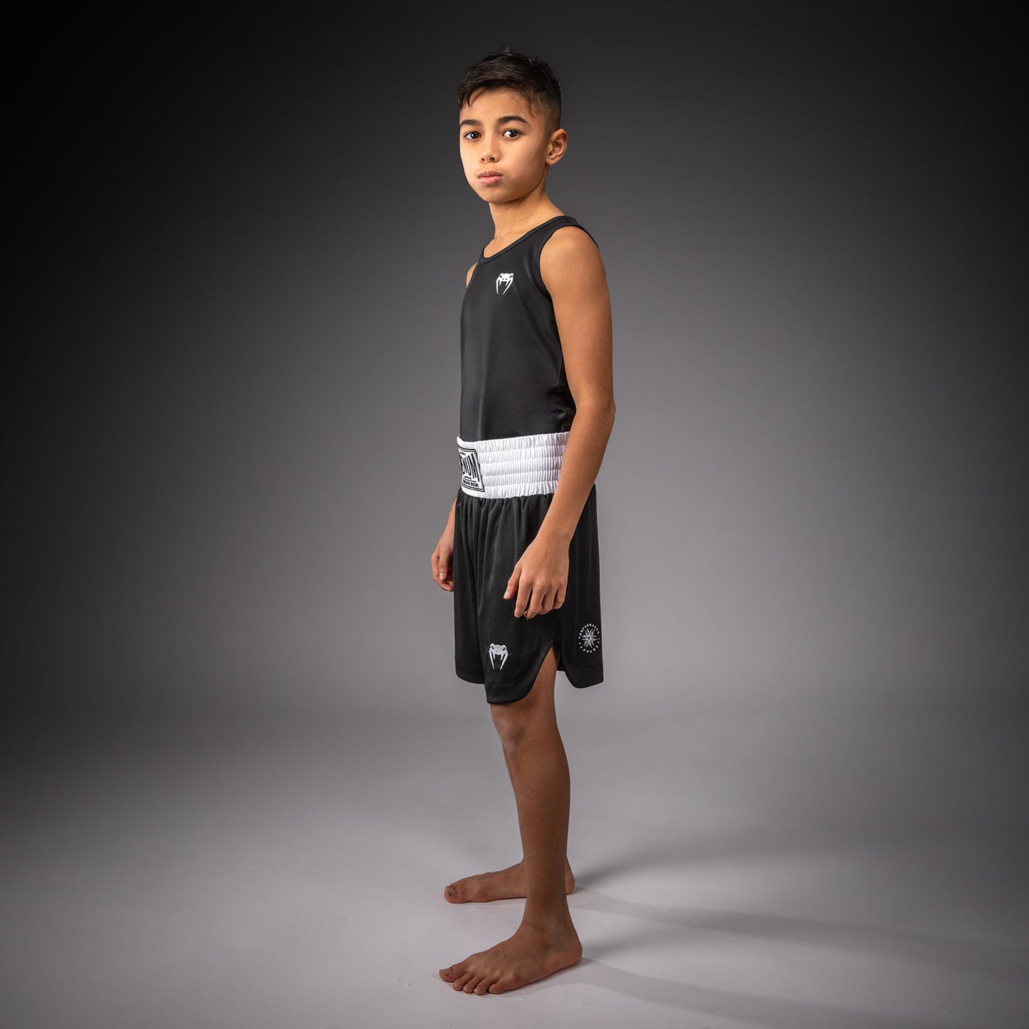 Venum Classic Boksshort Voor Kinderen – Zwart/Wit