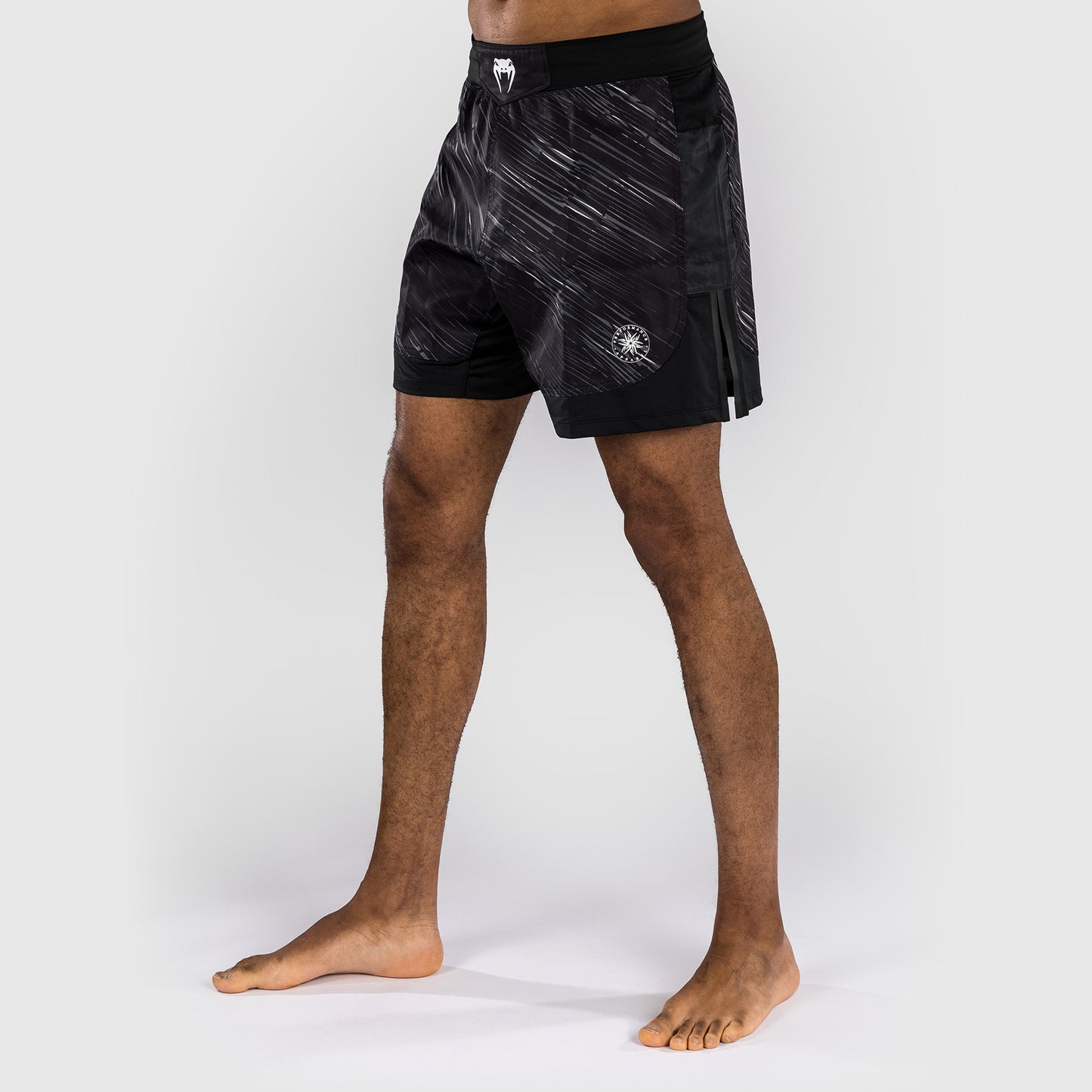 Venum Rapid Fight Shorts - Zwart/Stormgrijs