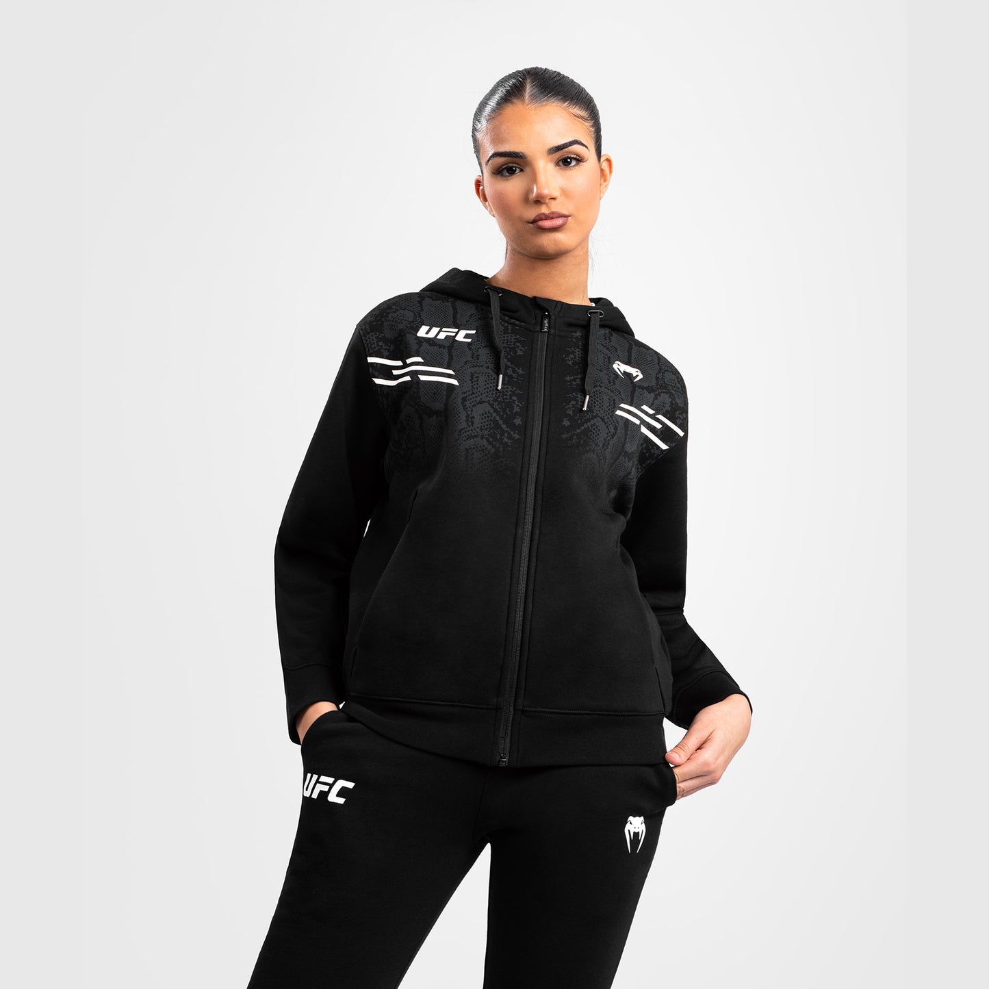 UFC Adrenaline by Venum Replica Hoodie met rits voor Dames - Zwart