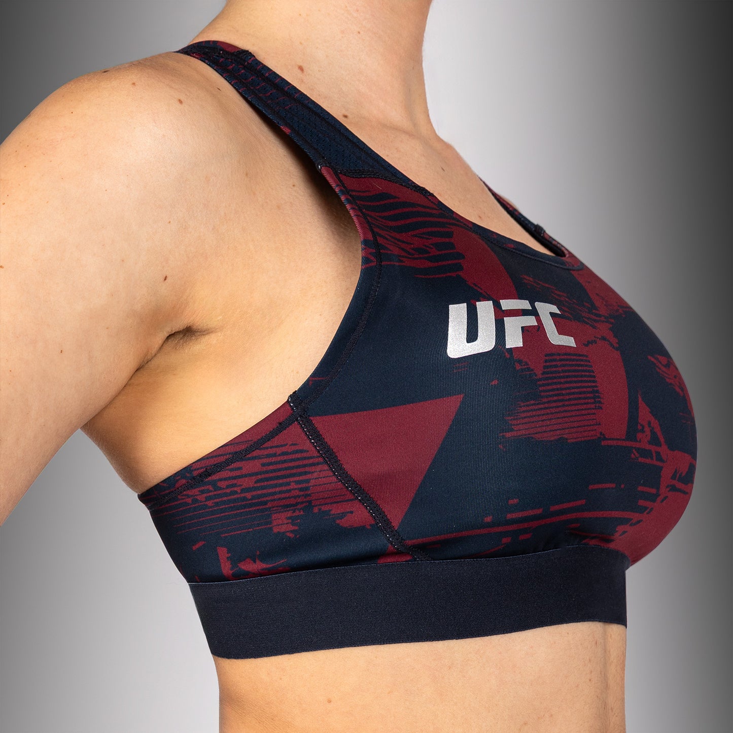 UFC Zenith by Venum Authentic Fight Week Sport-BH Dames - Marineblauw/Bordeauxrood/Zilver