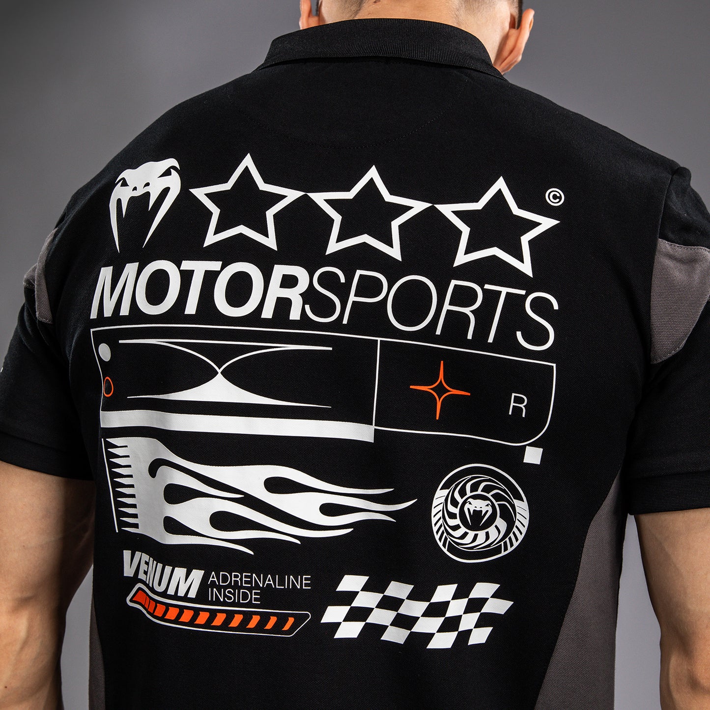 Venum Motorsport Katoenen Polo - Diep Zwart