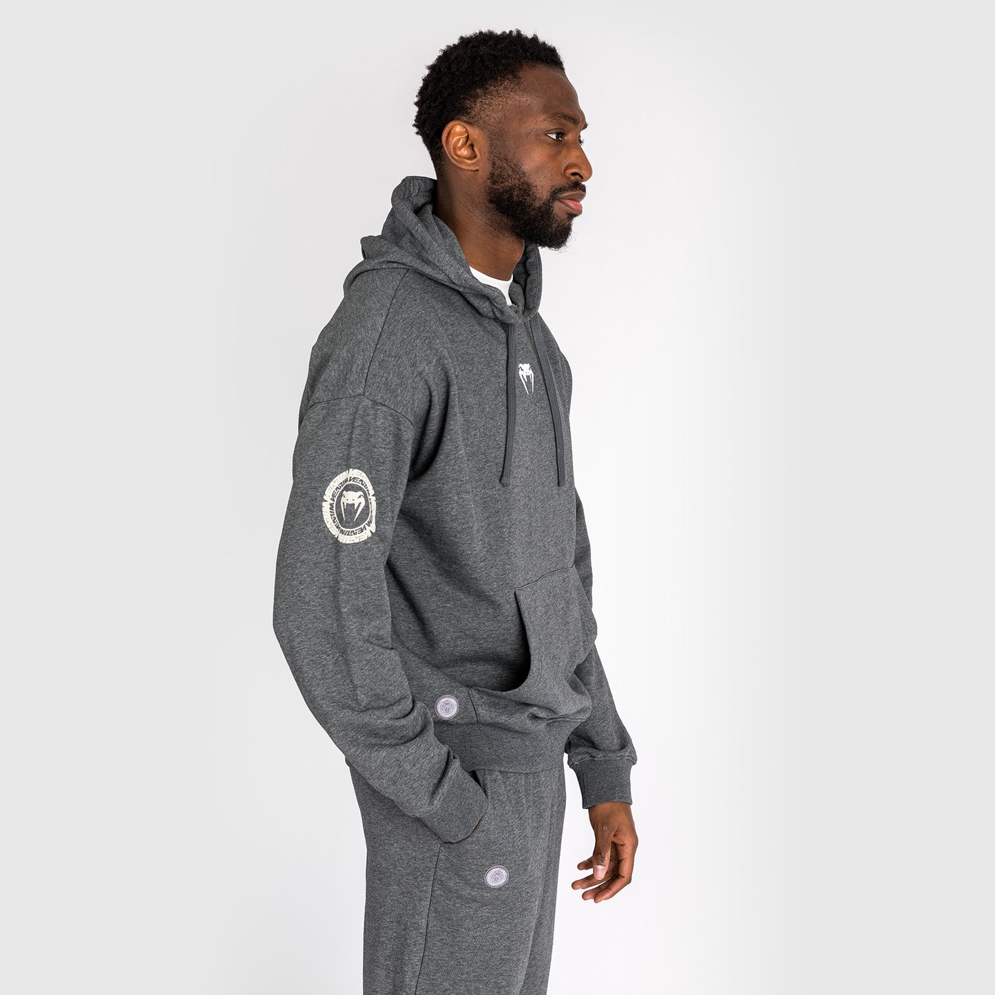 Venum Vortex XL Lite Heren Hoodie - Donker Heather Grijs