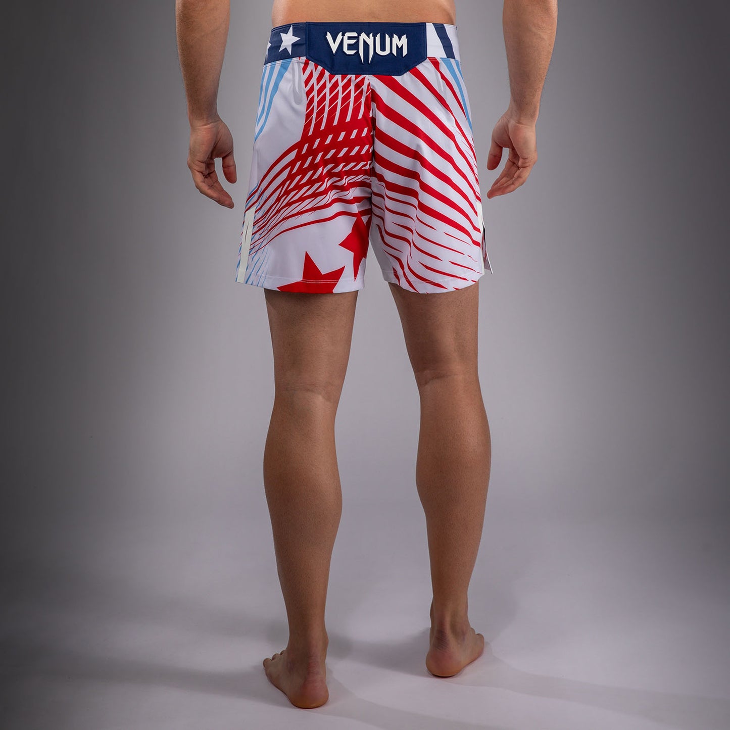 Official UFC Freedom 250 by Venum Authentic Fight Night Fight Shorts Short Fit voor heren - Wit