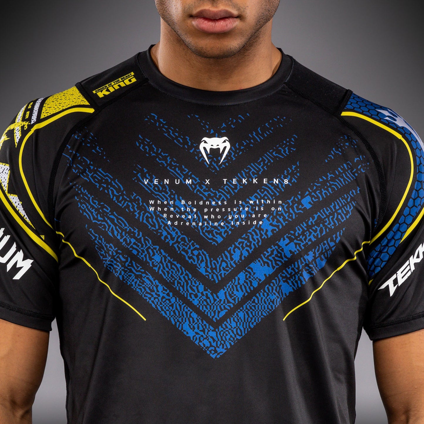 Venum x TEKKEN 8 Dry Tech T-shirt - King - Zwart/Geel