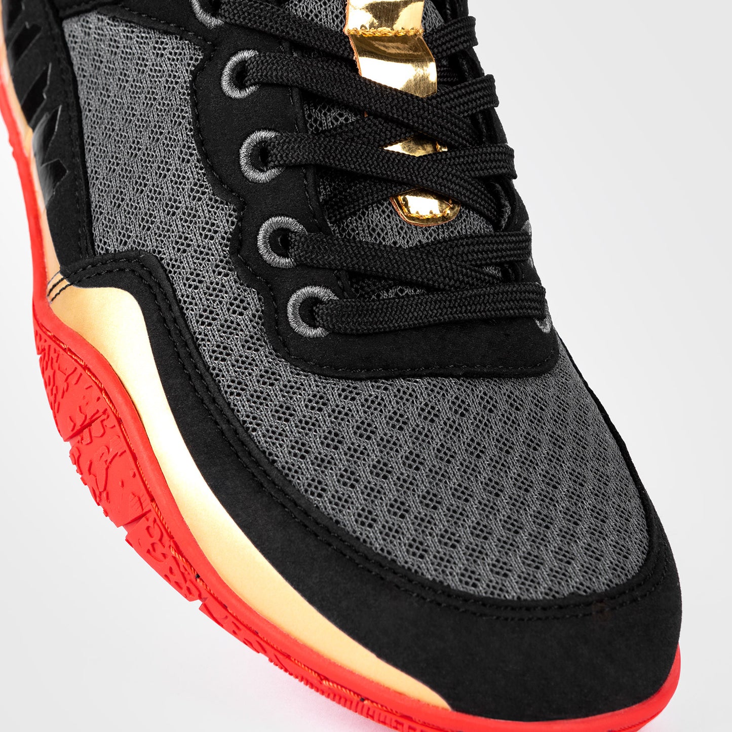 Venum Elite Worstelschoenen - Zwart/Goud/Rood
