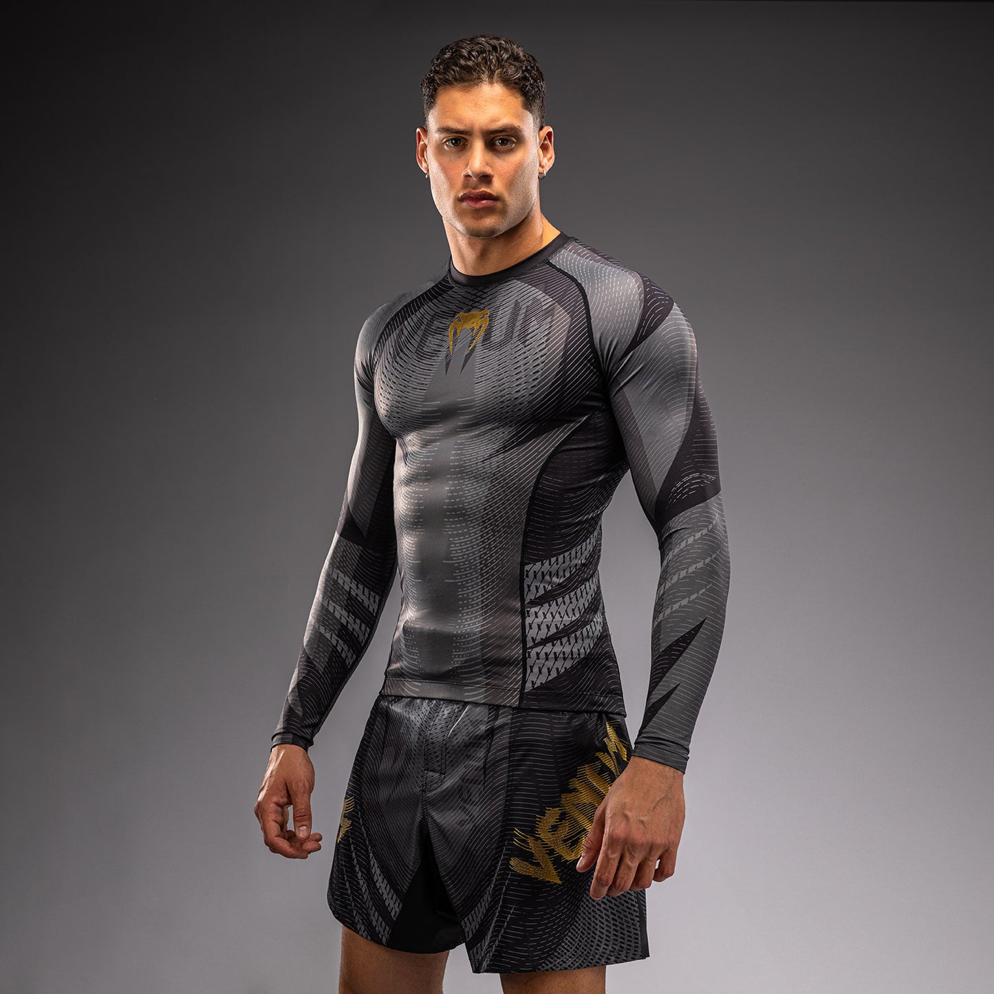 Venum Galactic 3.0 Rashguard met lange mouwen - Zwart/Goud
