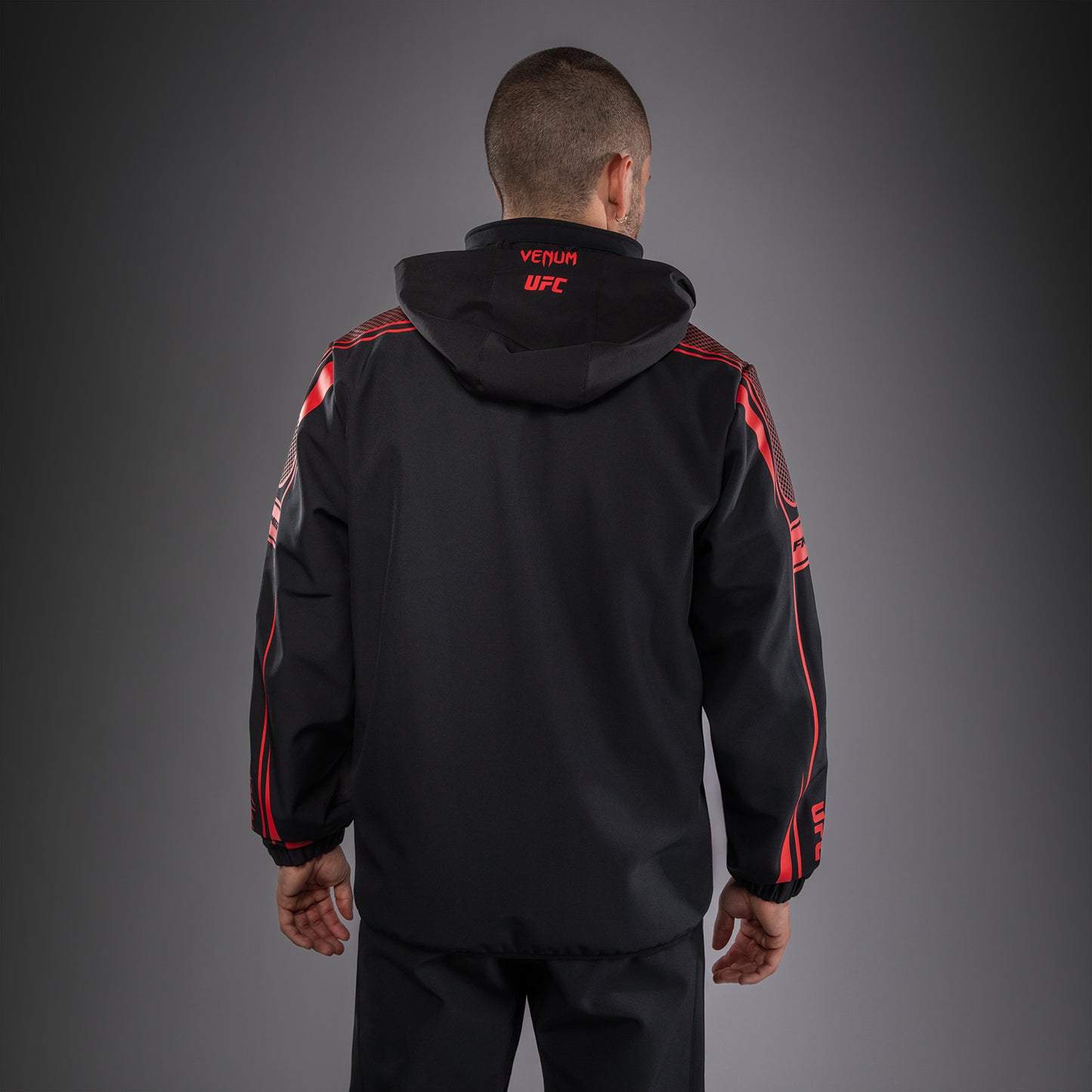 Venum UFC Unity by Venum Authentic Fight Week Heren Hoodie met Rits - Zwart