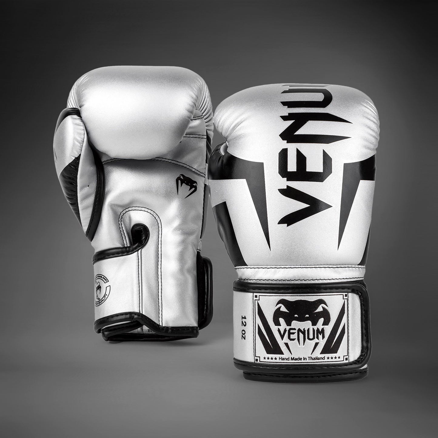 Venum Elite Bokshandschoenen - Zilver/Zwart