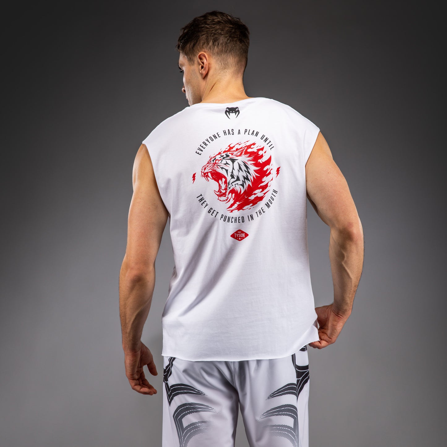 Venum x Mike Tyson Tiger Mouwloos T-shirt - Optisch Wit