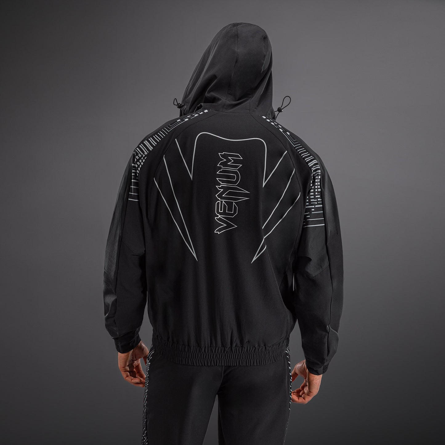 Venum Midnight Fury Trainingsjassen – Zwart/Grijs/Zilver