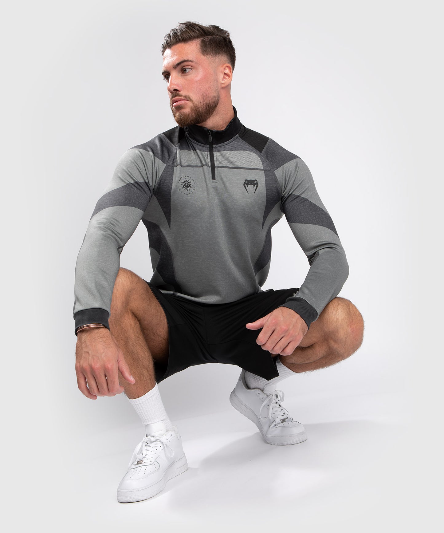 Venum Stone Dry Tech T-shirt Met - Lange Mouwen - Mineraalgroen