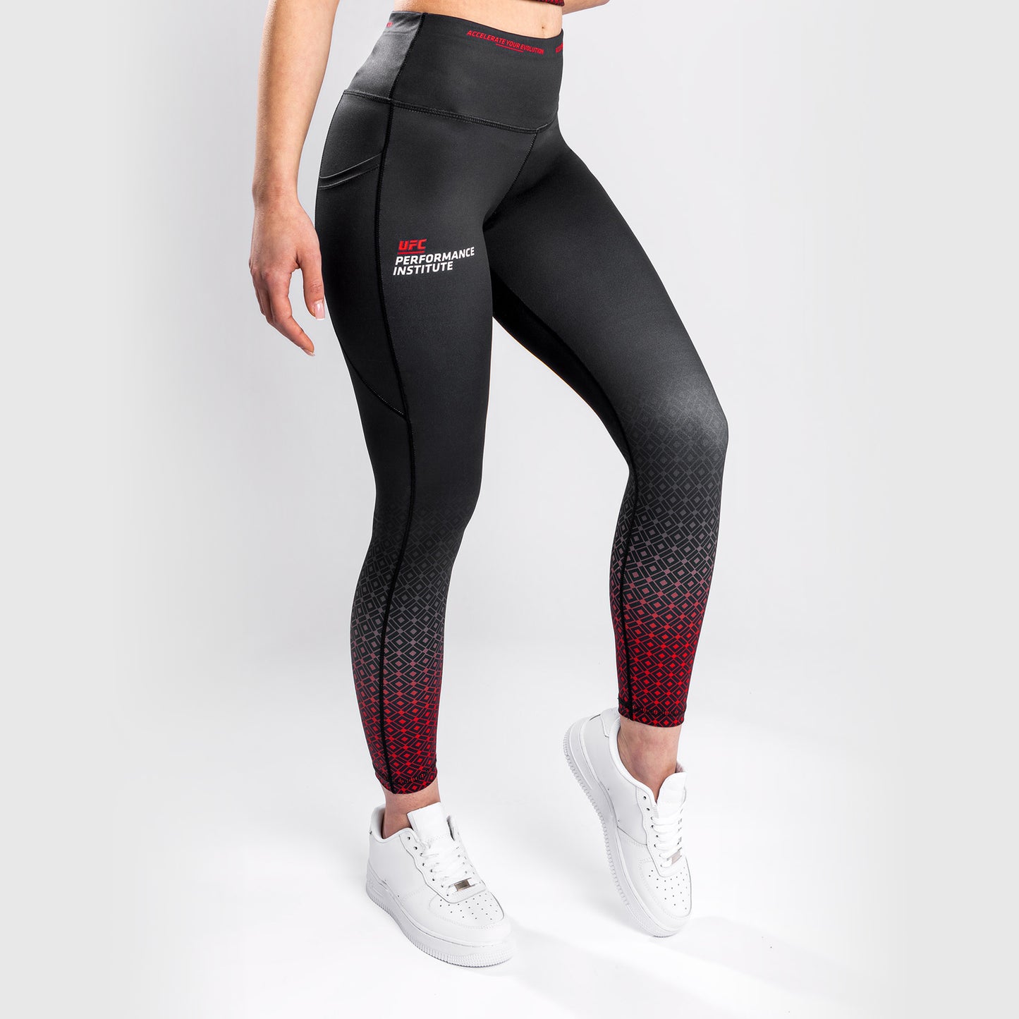 Venum UFC Performance Institute Legging - Zwart/Rood