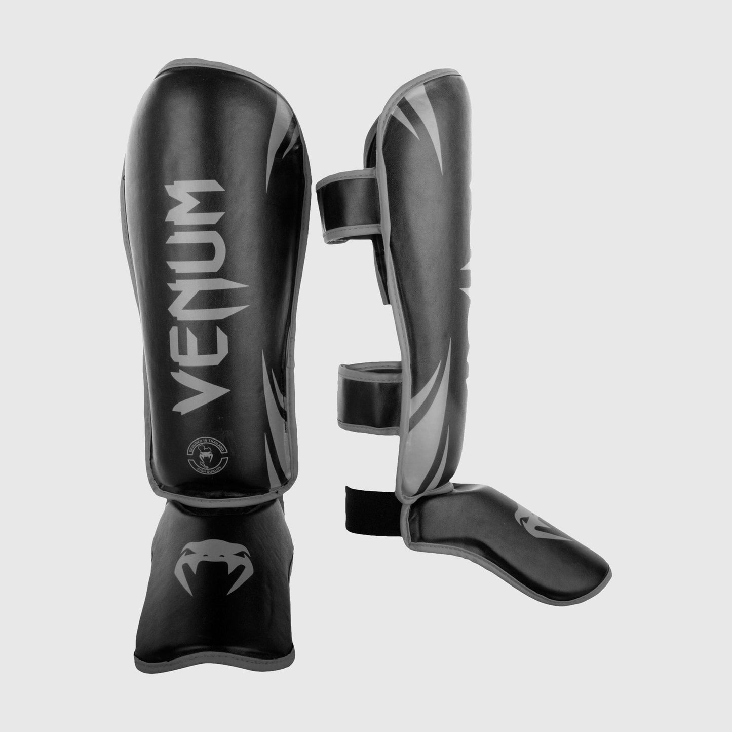 Venum Challenger Standup Scheenbeschermers - Zwart/Grijs