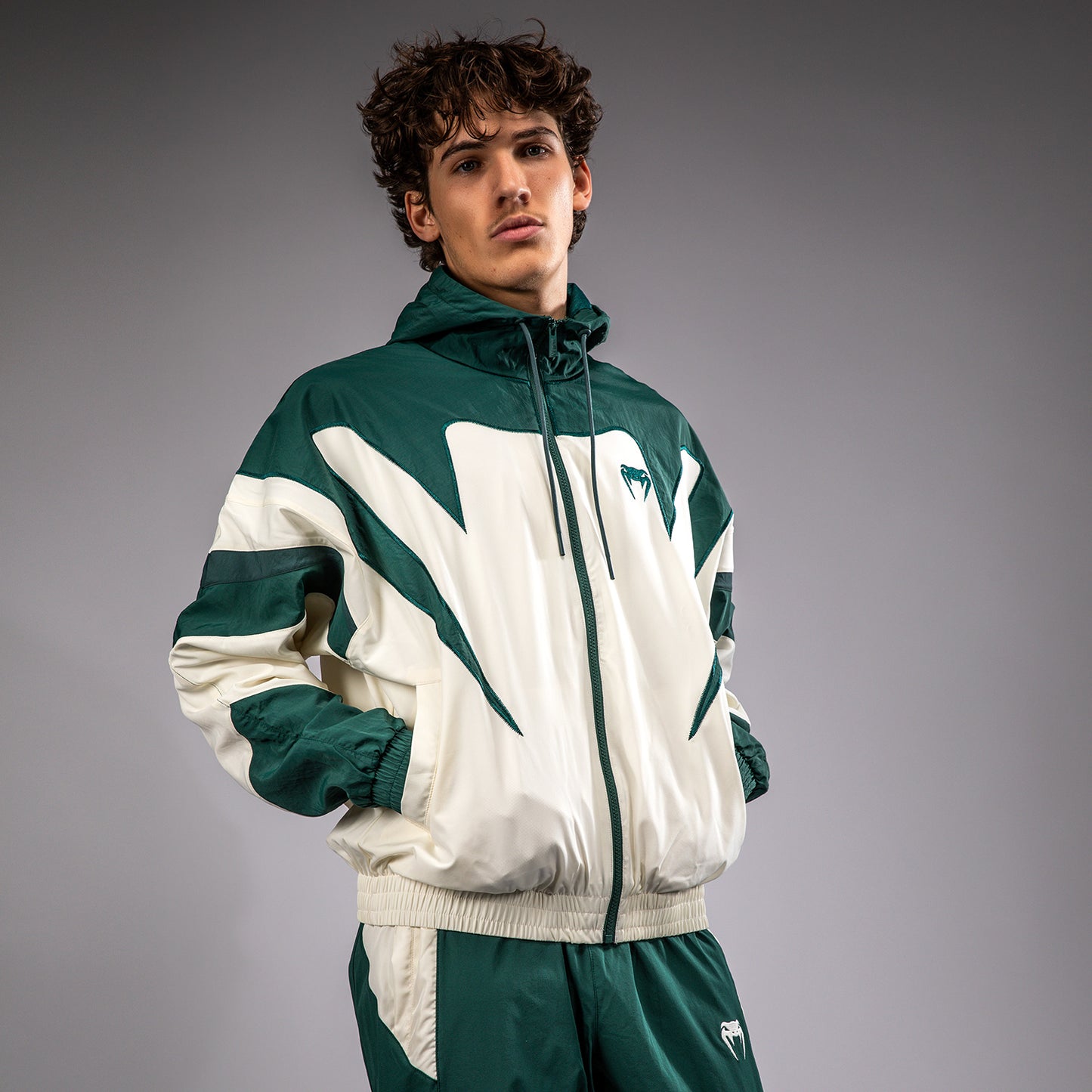 Venum Attack 90 Trainingsjack - Forestgroen/Ijs